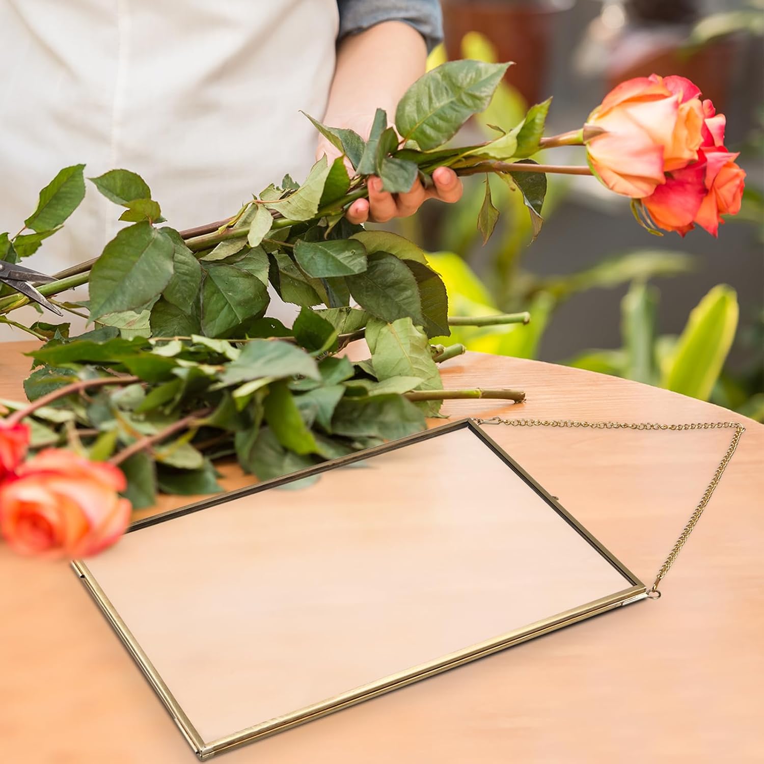 HighFree Double Glass Floating Frame for Dried Flowers