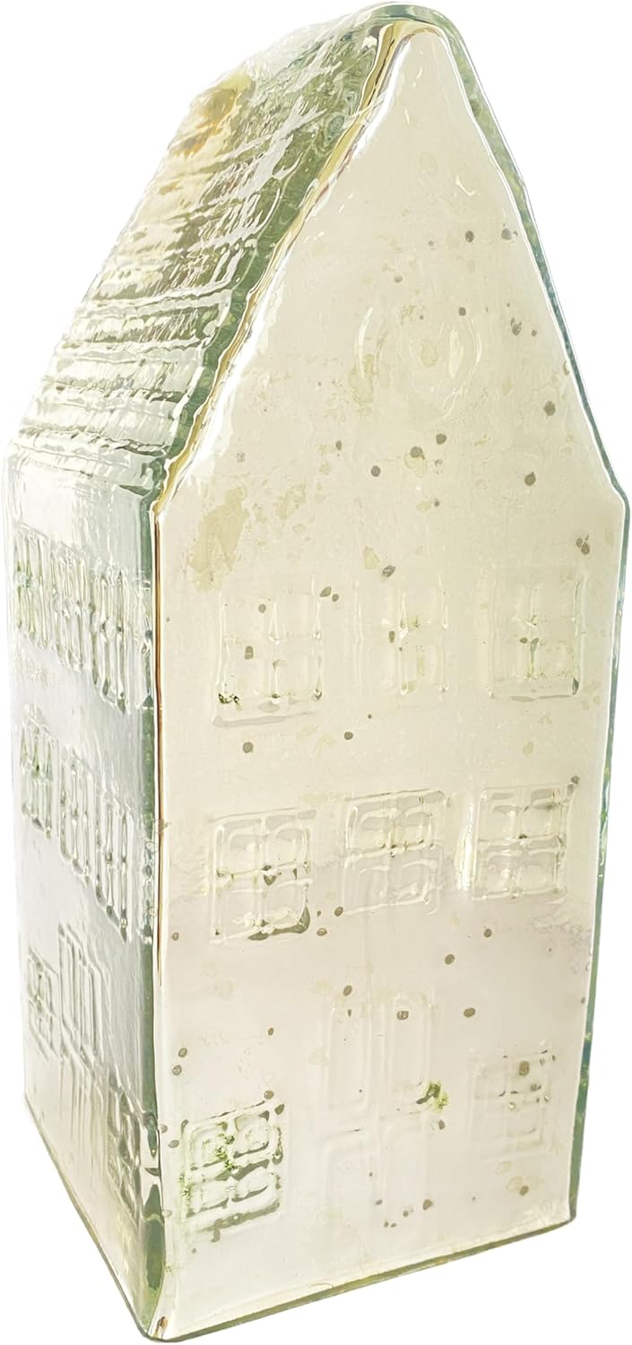 Creative Co Op Tall Mercury Glass House Silver Decor