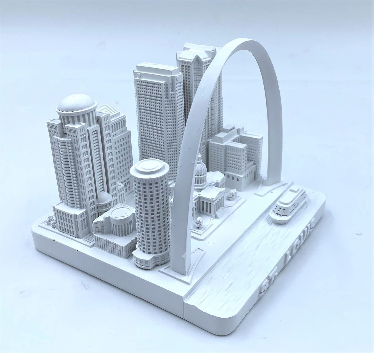 St Louis 3D City Model Statue Decoration 4 Inch White