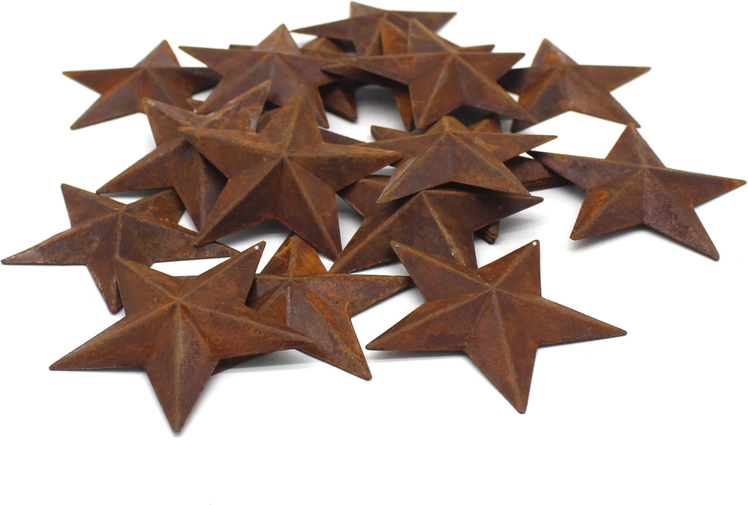 Rustic Barn Stars Metal Decor Set of 24