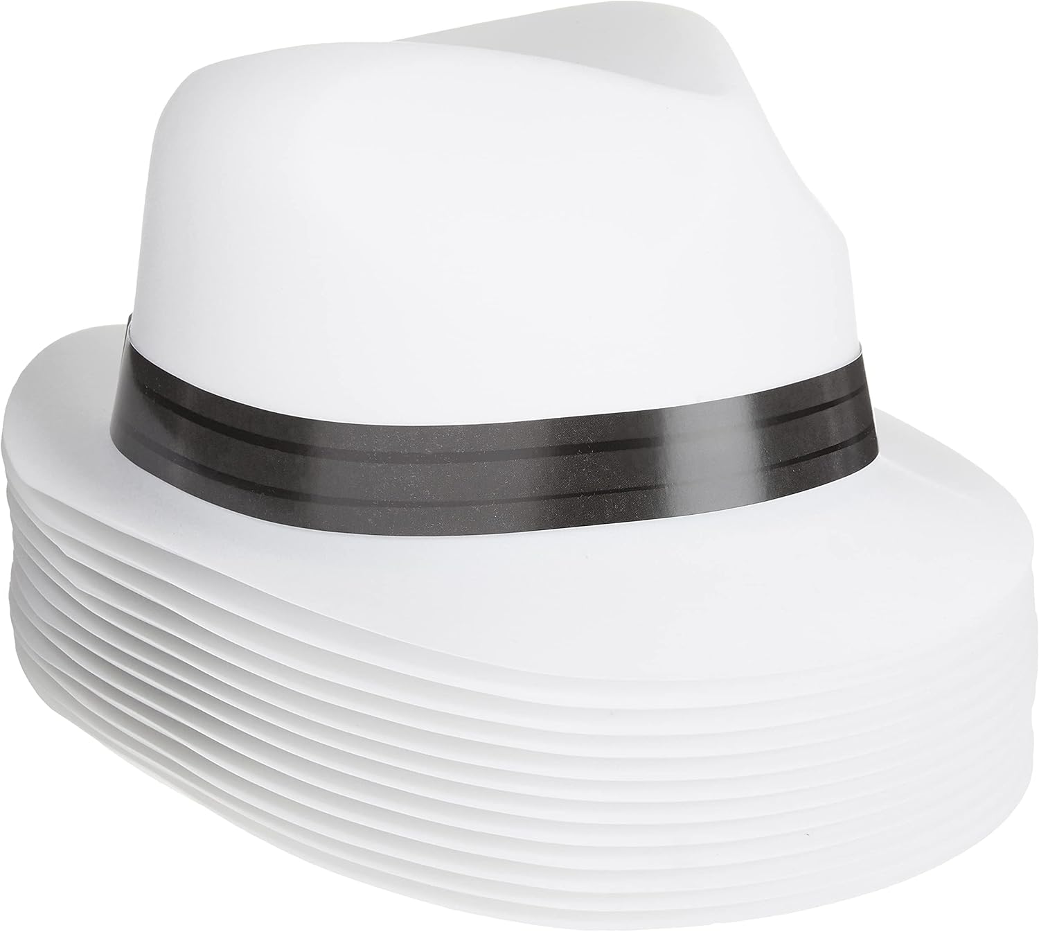 Beistle Havana Chairman Hats 12 Pack White Black