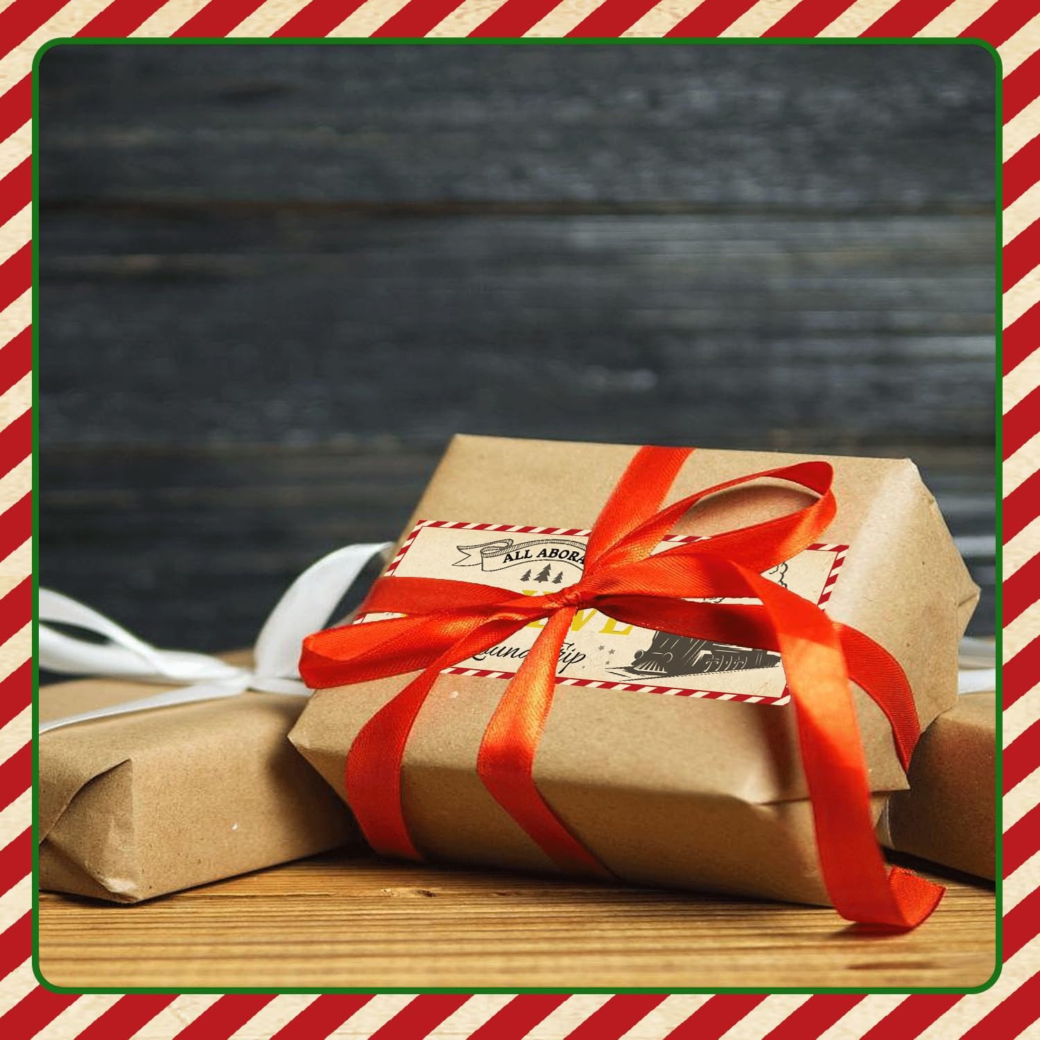 Well Tile 30 Set Christmas Ticket Invitations with Envelopes 3x8 Inch