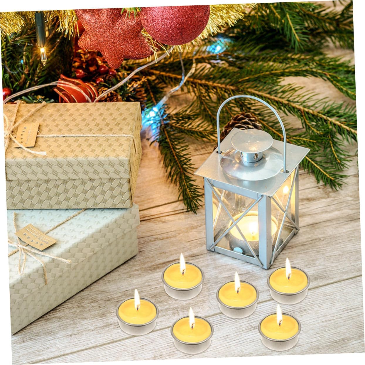 Cabilock 24Pcs Iron Candle Cups for DIY Decorations