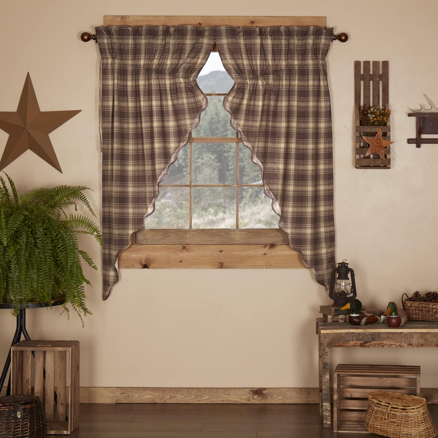 VHC Brands Prairie Curtain Panels 63x36x18