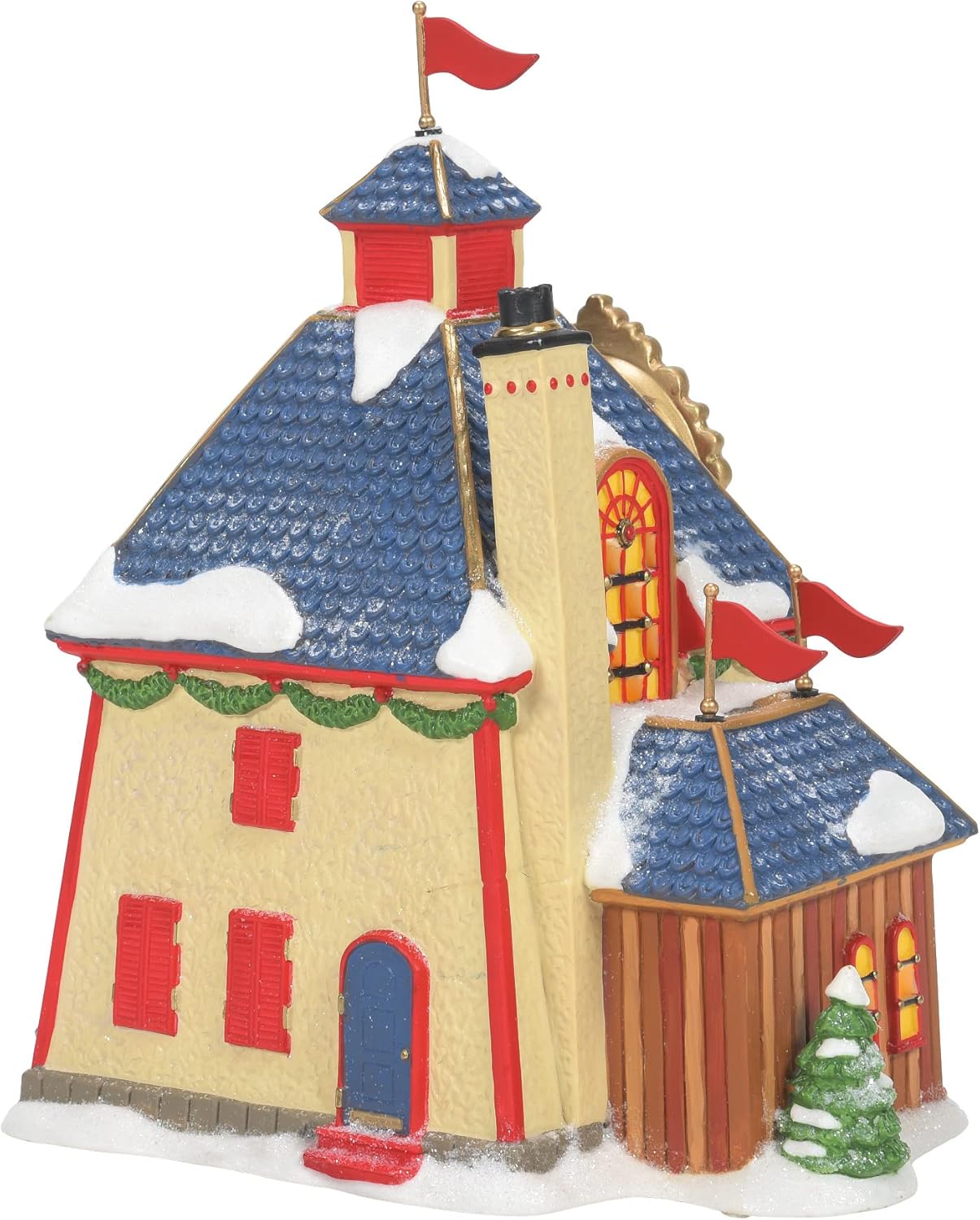 Department 56 North Pole Village Nutcracker Factory Animated Light Building