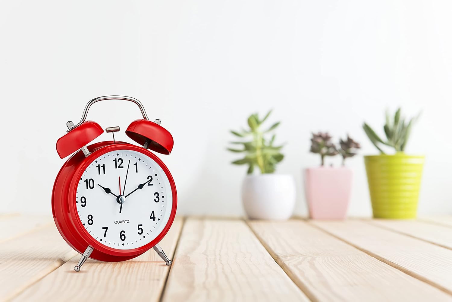 Bernhard Products Retro Twin Bell Analog Alarm Clock
