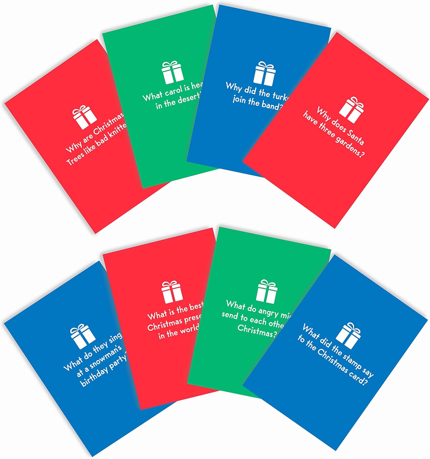 Huxters Christmas Cracker Jokes Cards Pack of 8