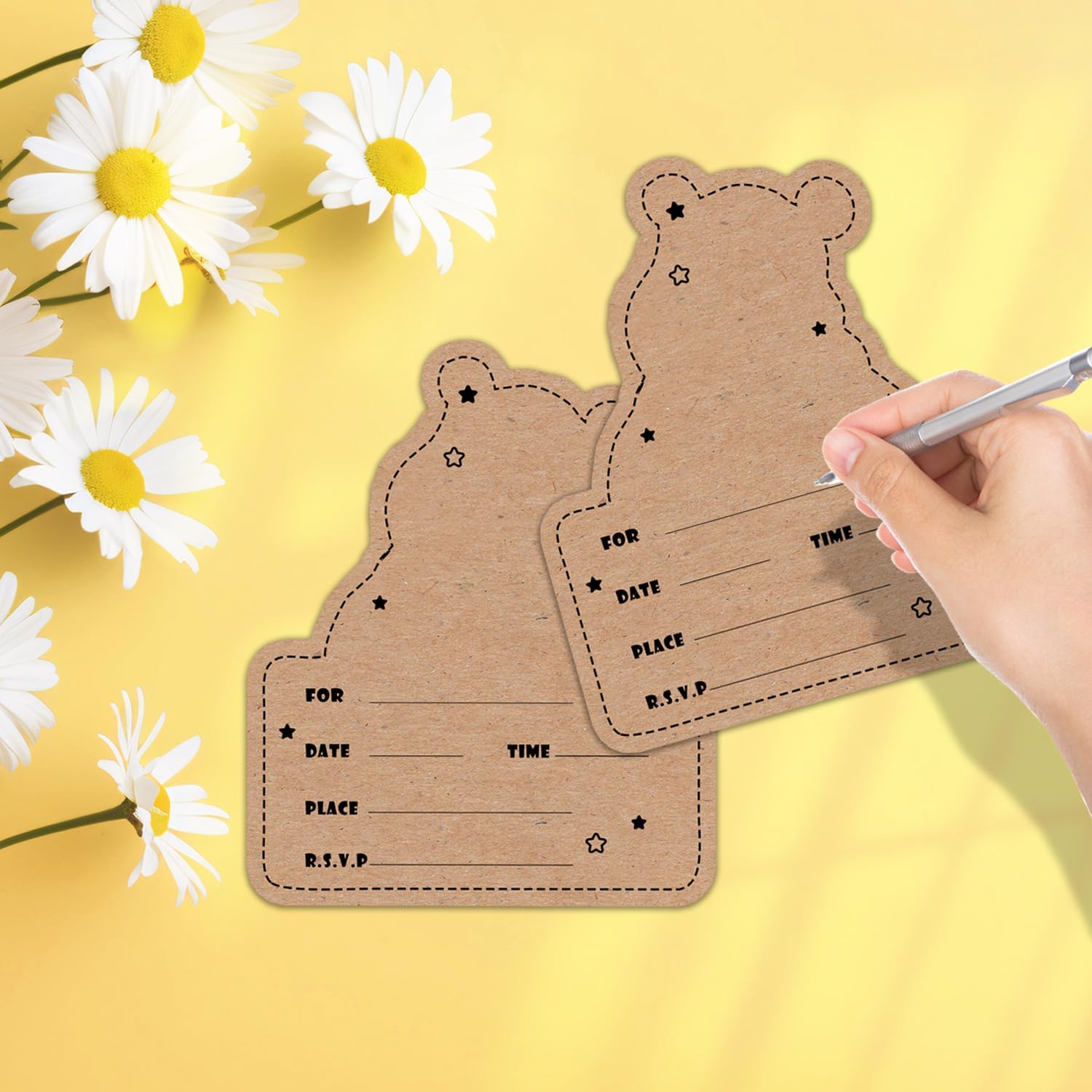 20PCS Winnie The Pooh Party Invitations with Envelopes
