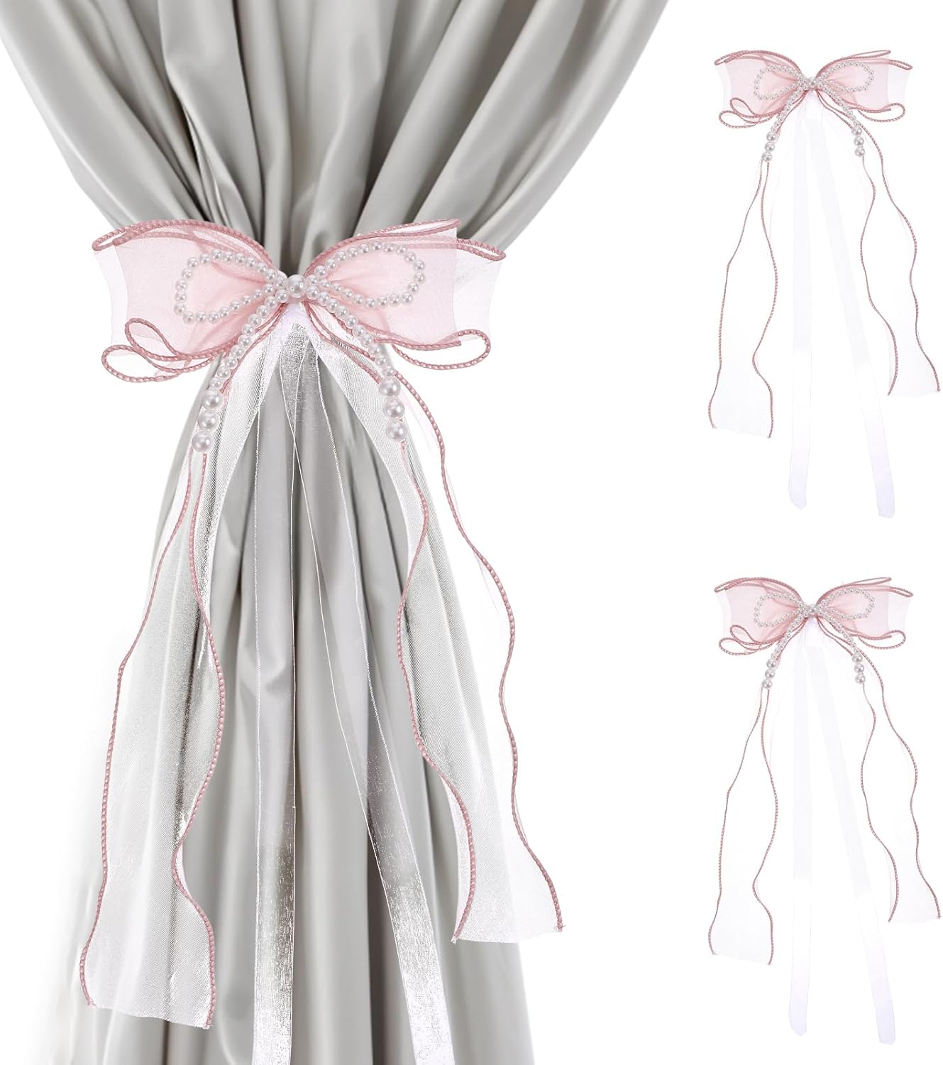 Pink Butterfly Curtain Tiebacks 2 PCS