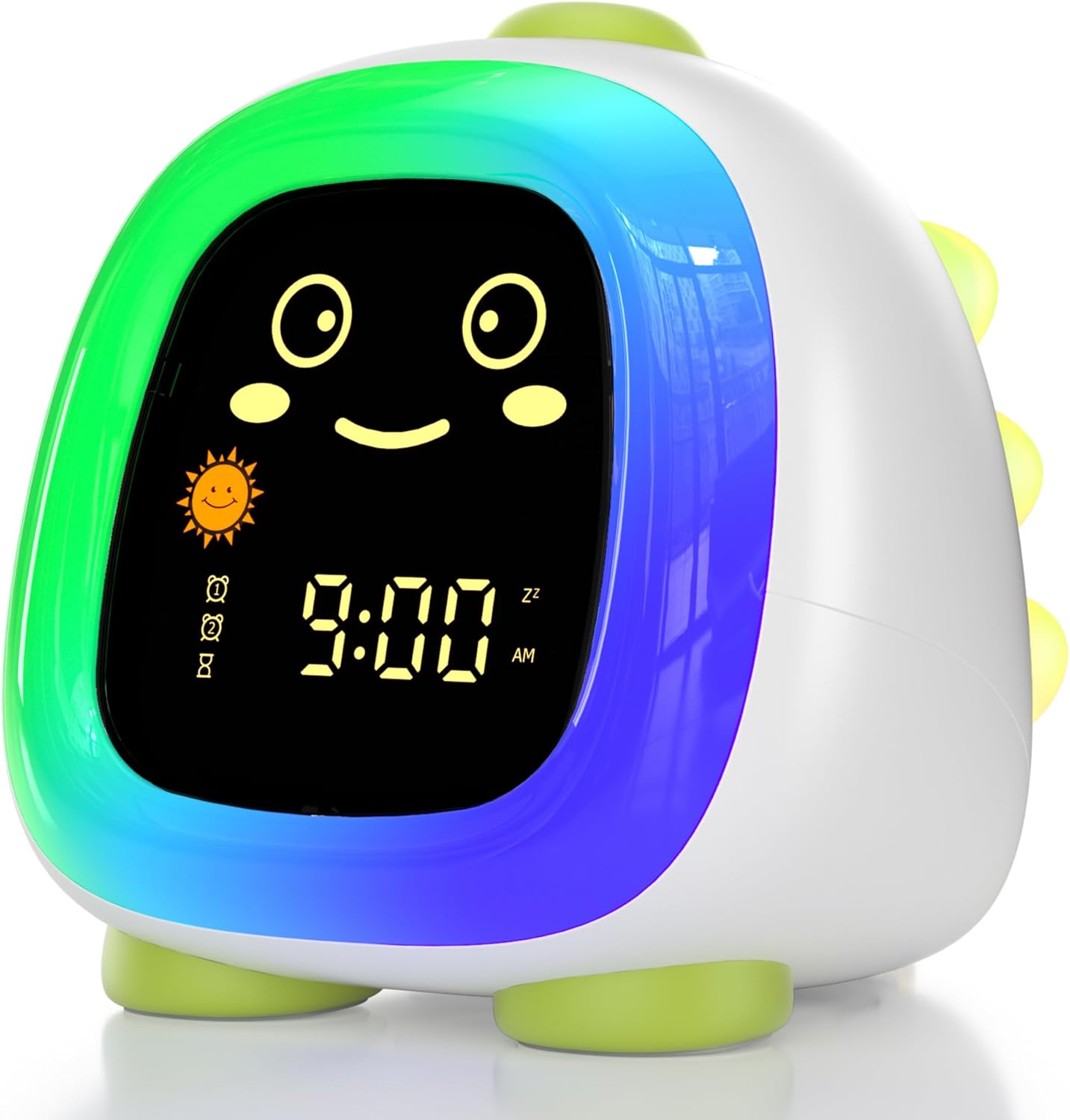 ANALOI Kids Alarm Clock with Night Light and Dinosaur Design