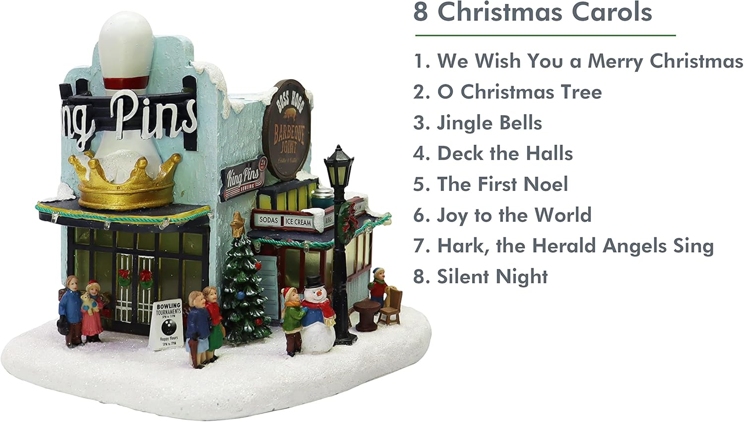 Moments In Time Christmas Village Building with LED Lights and Music