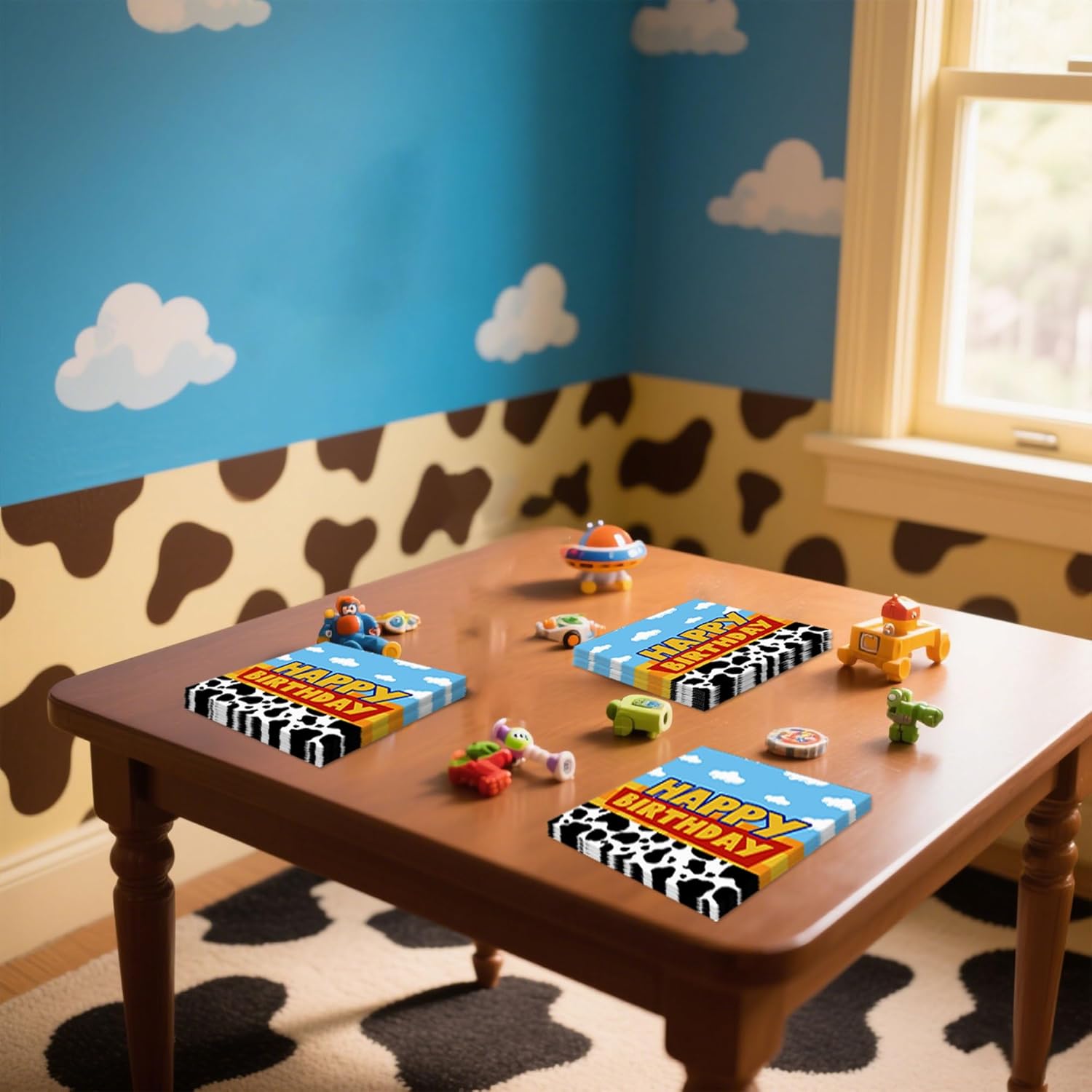 40pcs Cartoon Birthday Party Napkins with Cute Designs