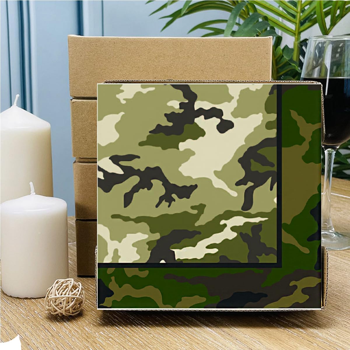 50 Piece Camouflage Napkins for Military Themed Parties