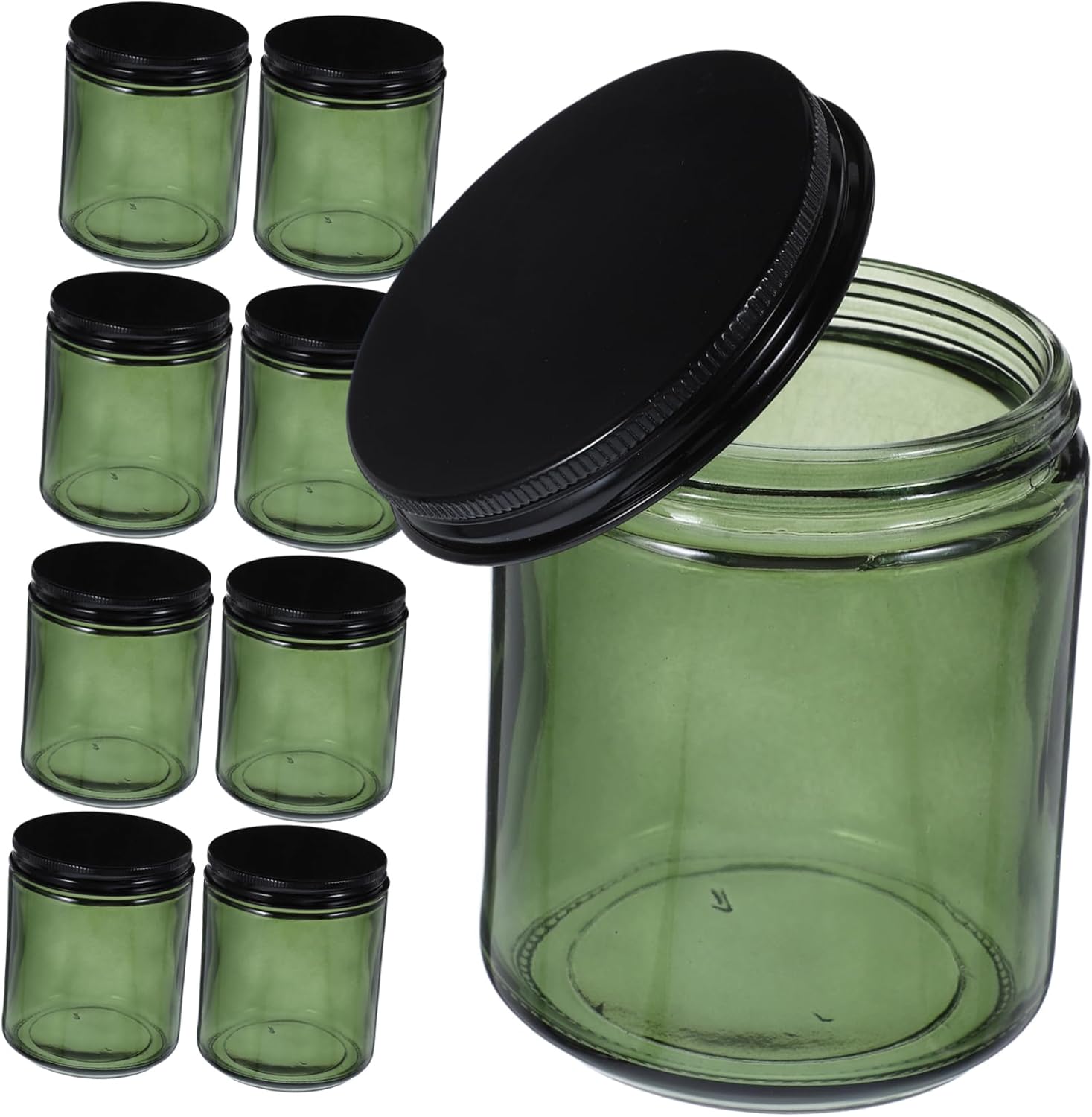 12pcs Glass Candle Tins for Aromatherapy and Home Decor