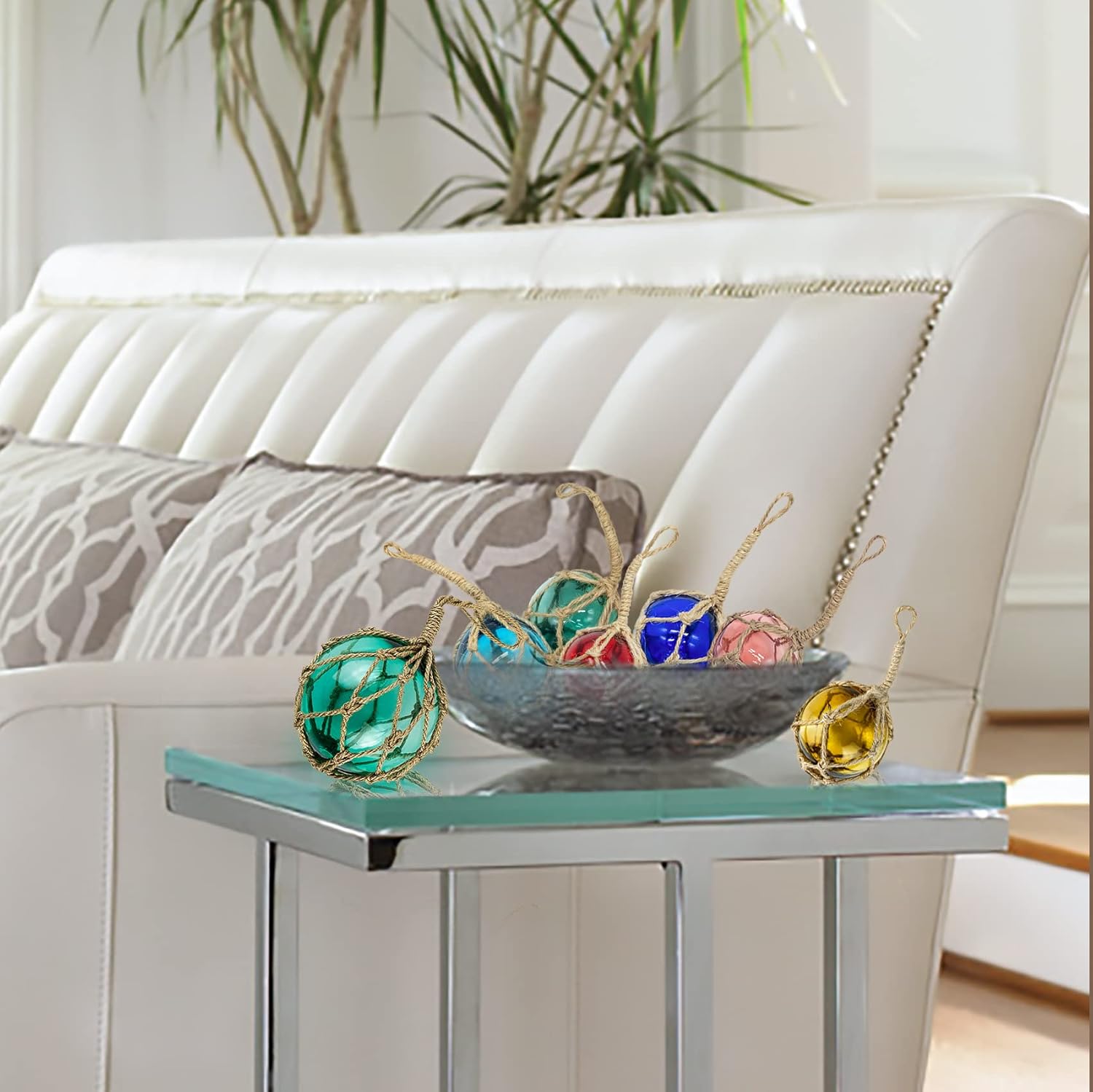 Sailingstory Glass Buoy Nautical Decorative Balls Set of 6