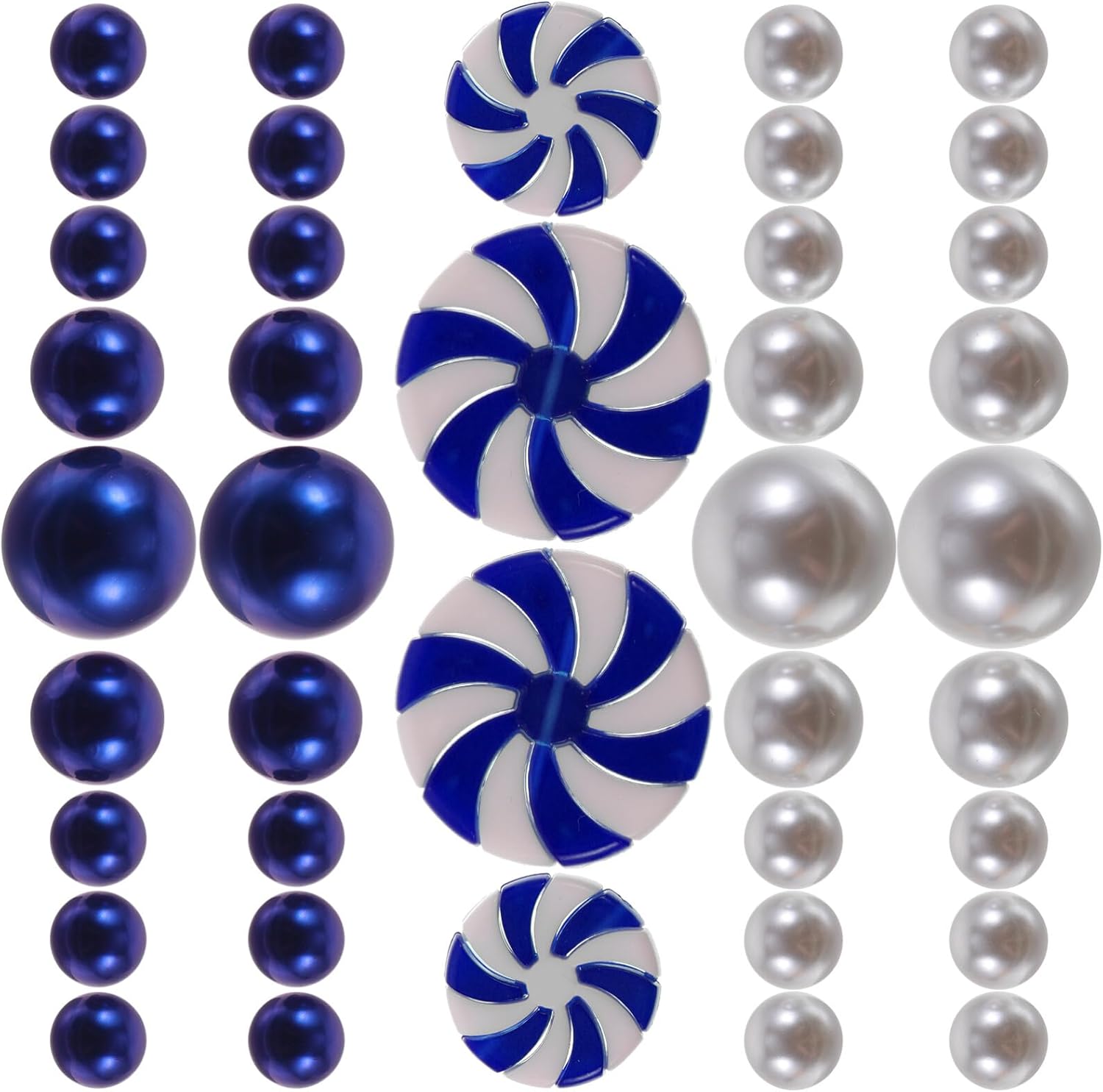 TENDYCOCO Christmas Vase Filler Acrylic Beads Set