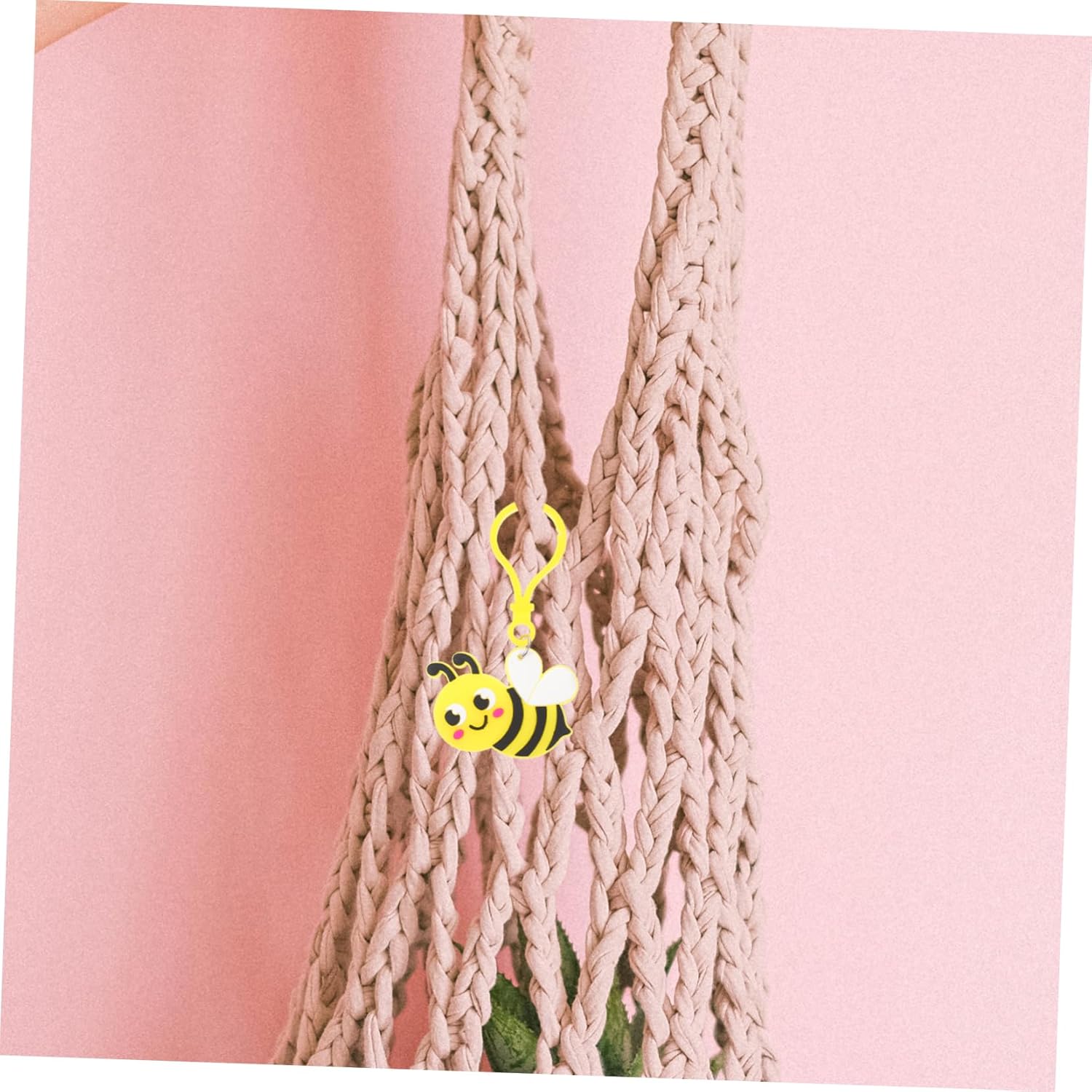 24pcs Cute Bee Keychains for Backpack and Party Favors