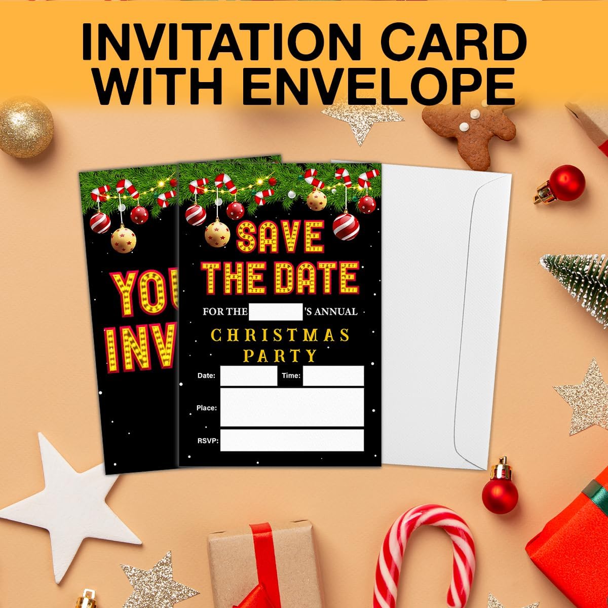 LyoGao Christmas Party Invitations 20 Pack