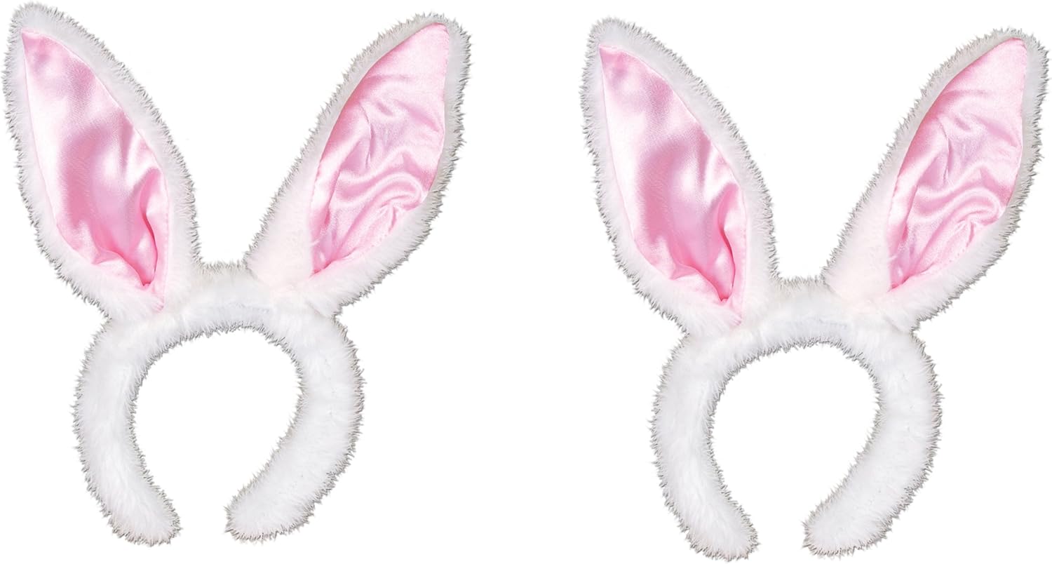 Beistle S40761AZ2 Plush Bunny Ears Headband Set