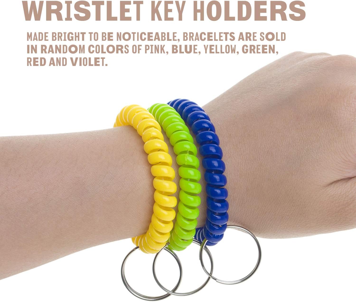 Kicko 25 Inch Spiral Keychain 12-Pack