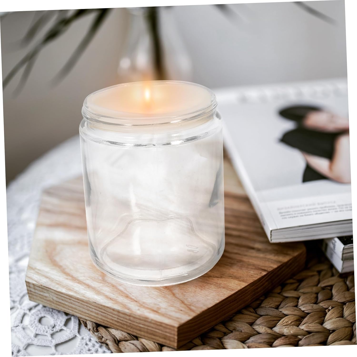 12pcs Diy Candle Making Jars Glass Votive Holders