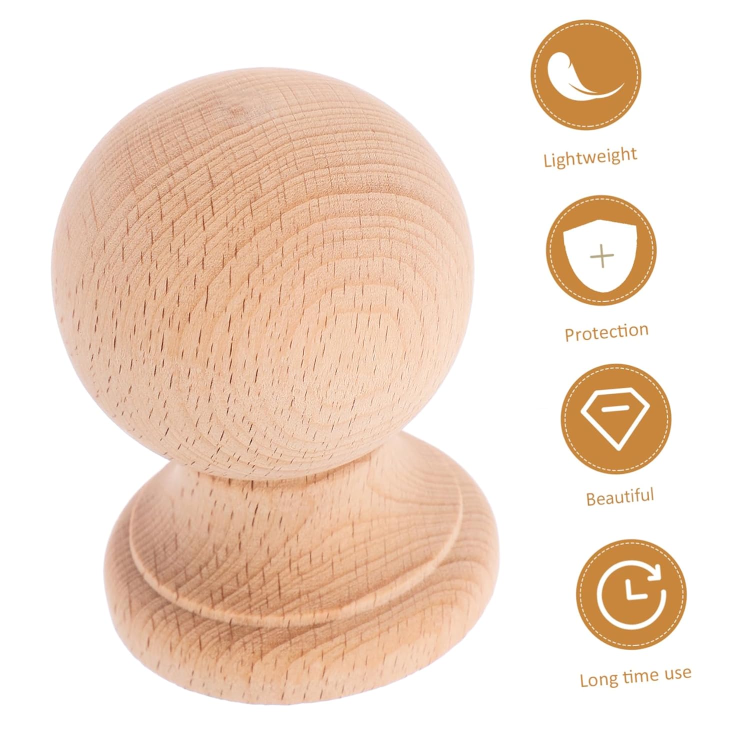 Jojofuny Wooden Finials for Round Wood Decor