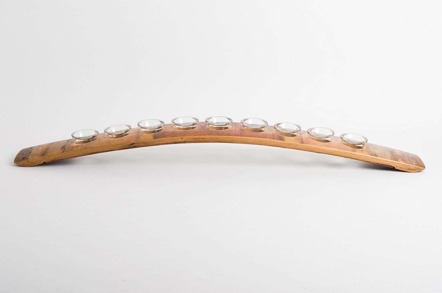 Alpine Wine Design Wine Stave Menorah with 9 Candles