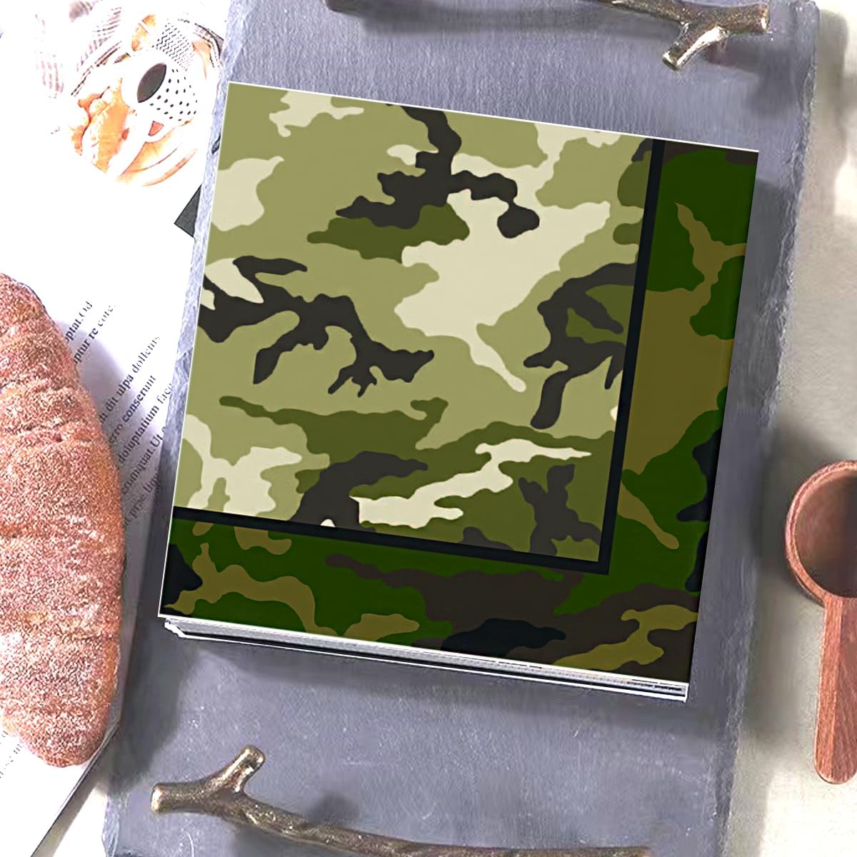 50 Piece Camouflage Napkins for Military Themed Parties