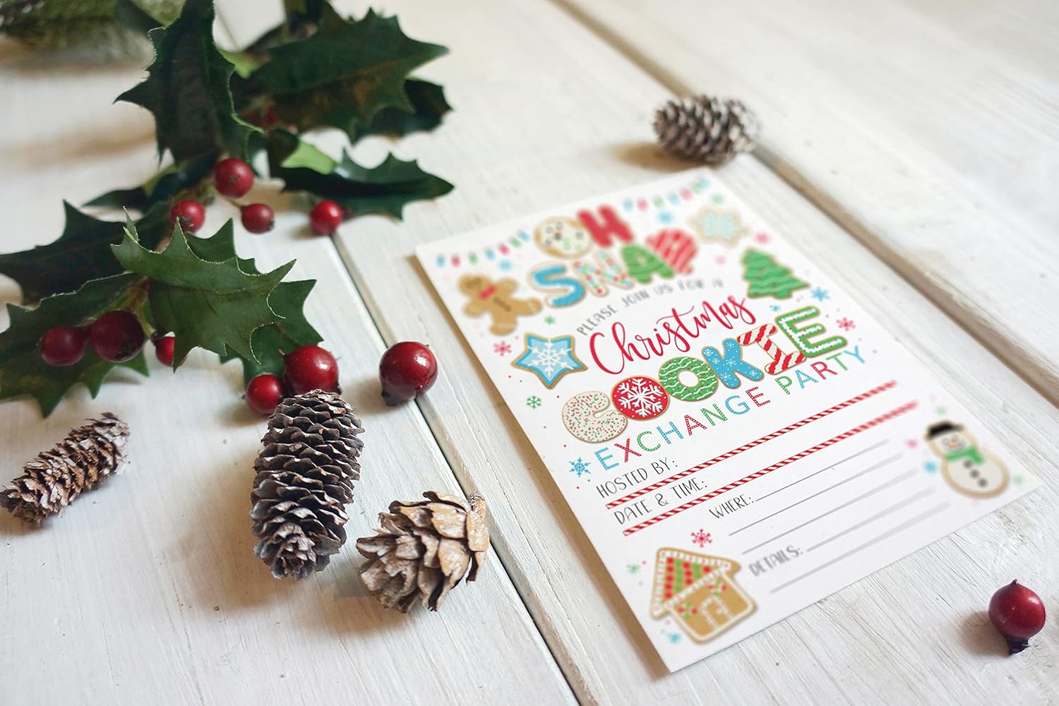 Main Event Prints Cookie Exchange Party Invitations