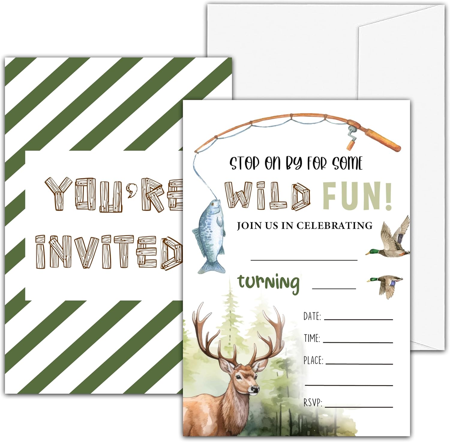 Hunting Birthday Invitations for Boys Girls
