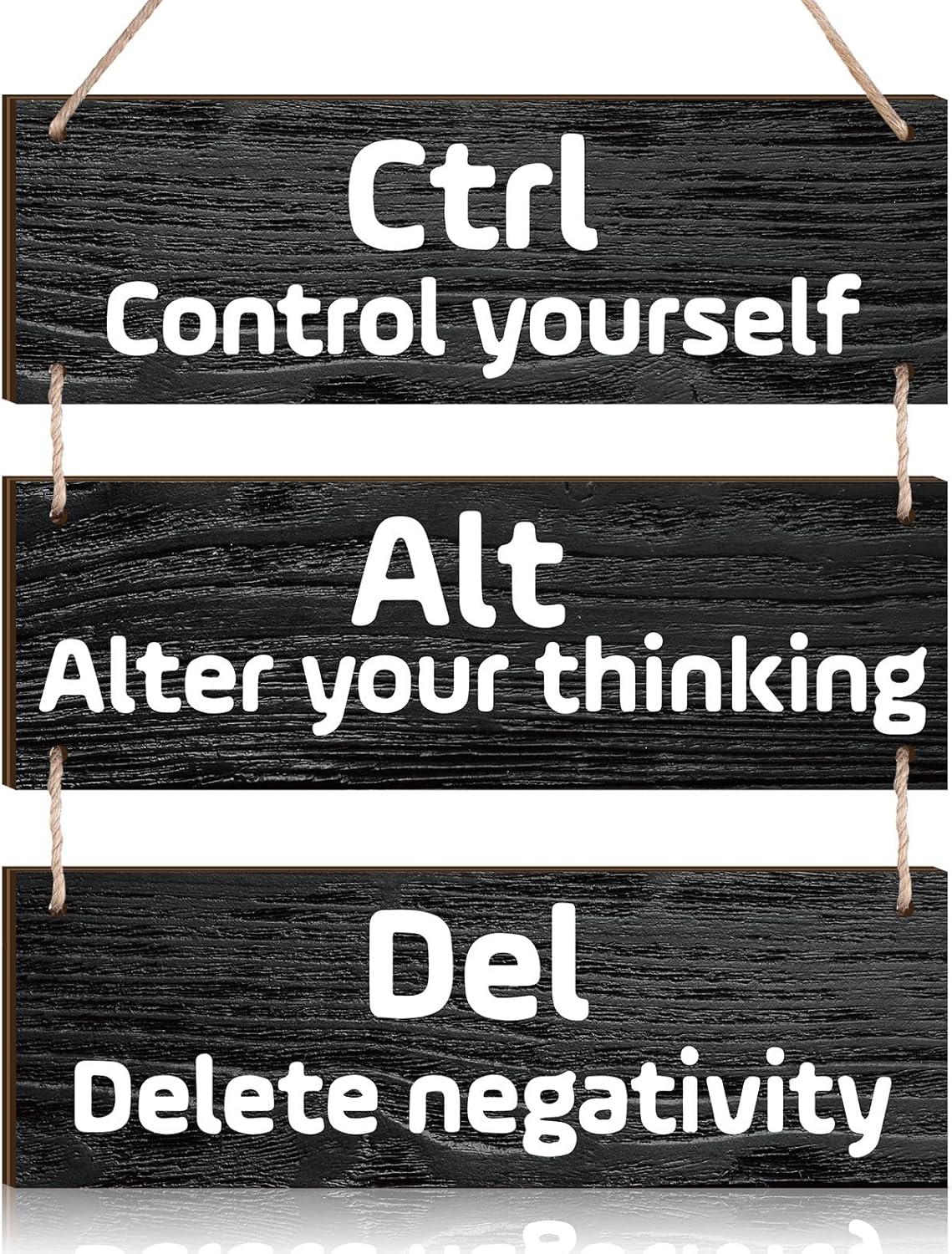 Jetec Inspirational Wall Art Rustic Wooden Quotes Decor