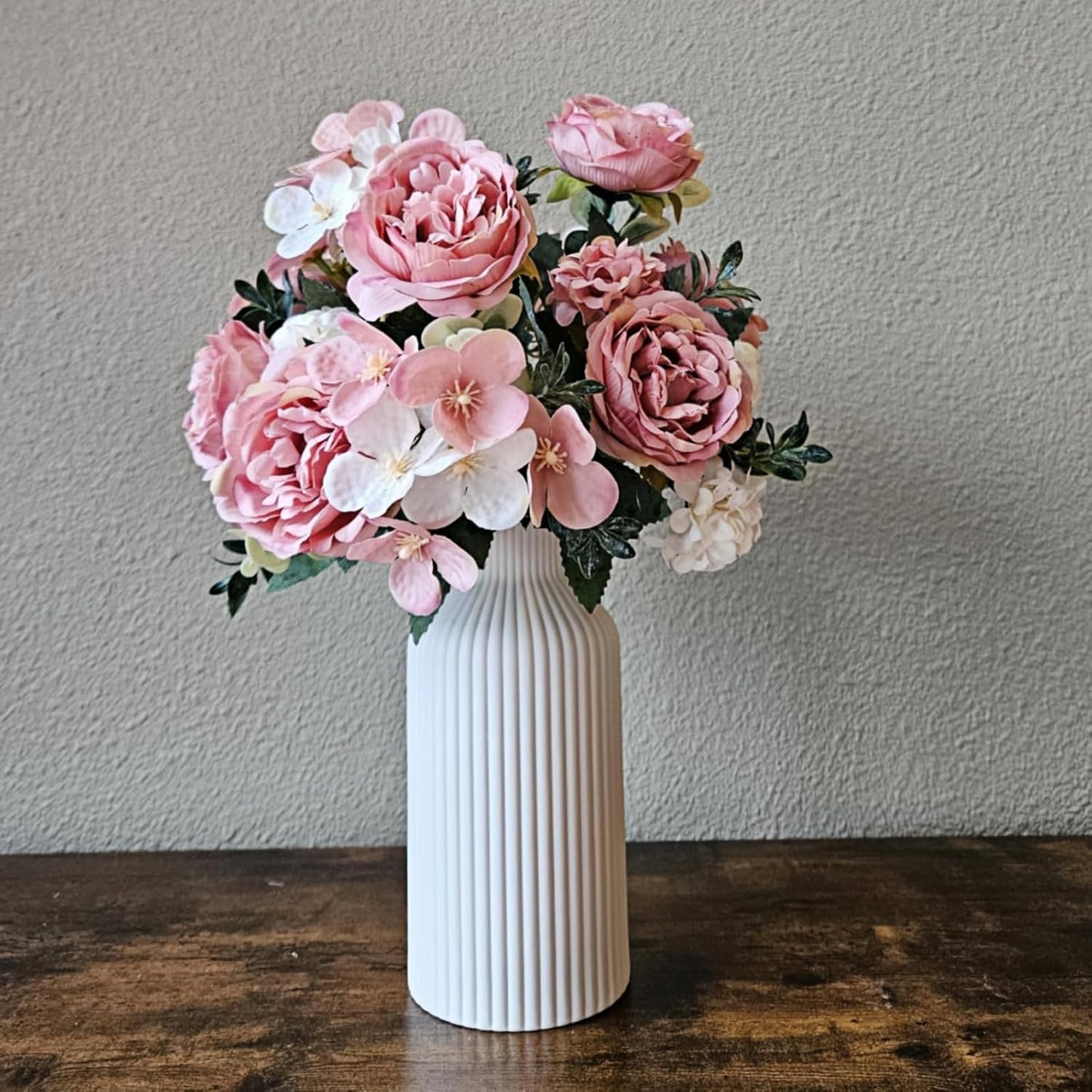 White Ceramic Vase for Modern Home Decor