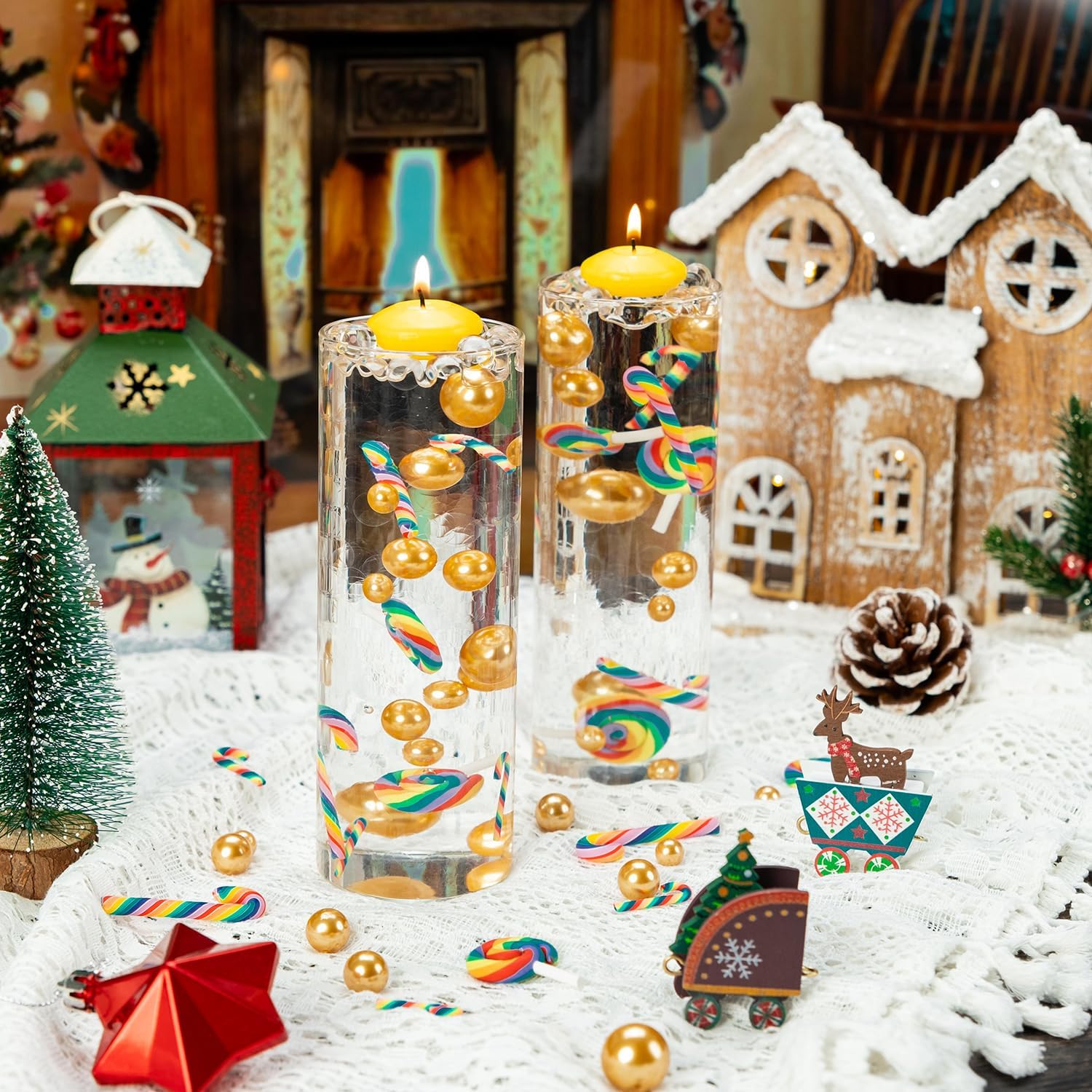 MagicLub 4114 Pcs Christmas Vase Filler Decor Set