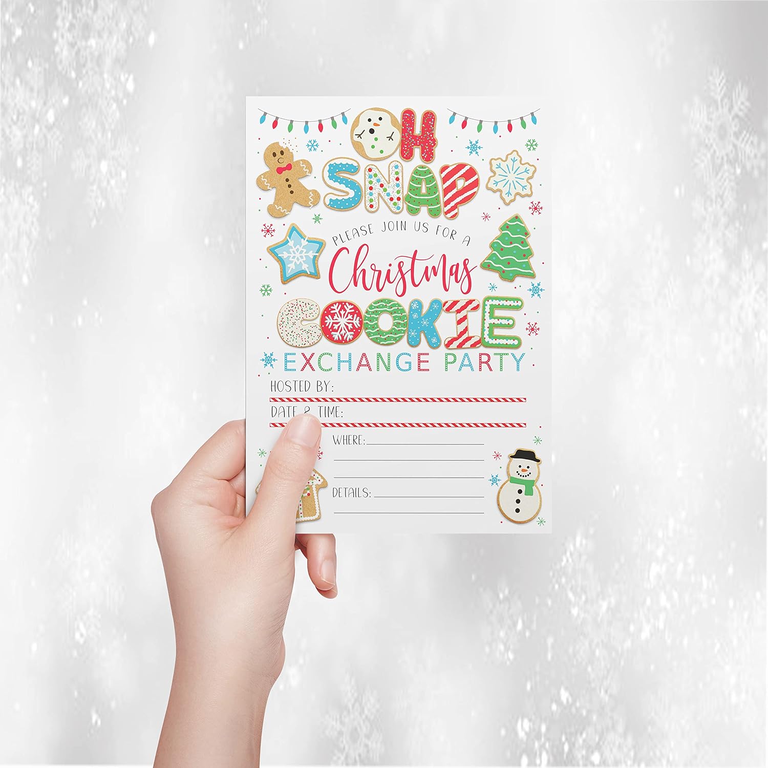 Main Event Prints Cookie Exchange Party Invitations
