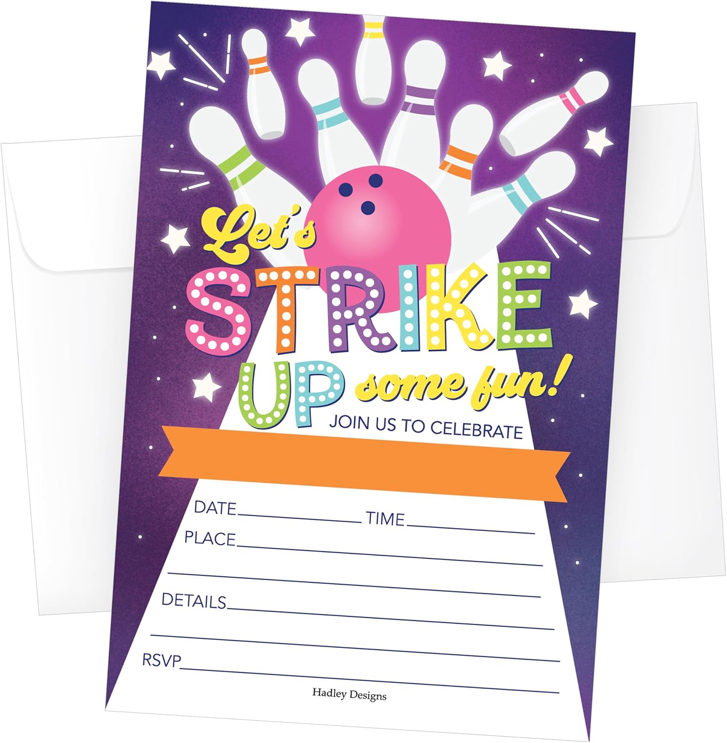 Hadley Designs 15 Birthday Invitations for Boys and Girls