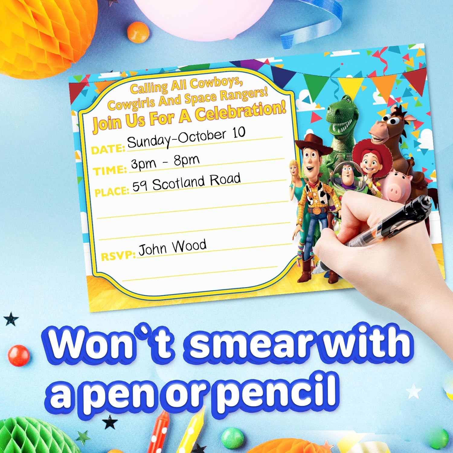 Set of 40 Classic Story Themed Birthday Invites