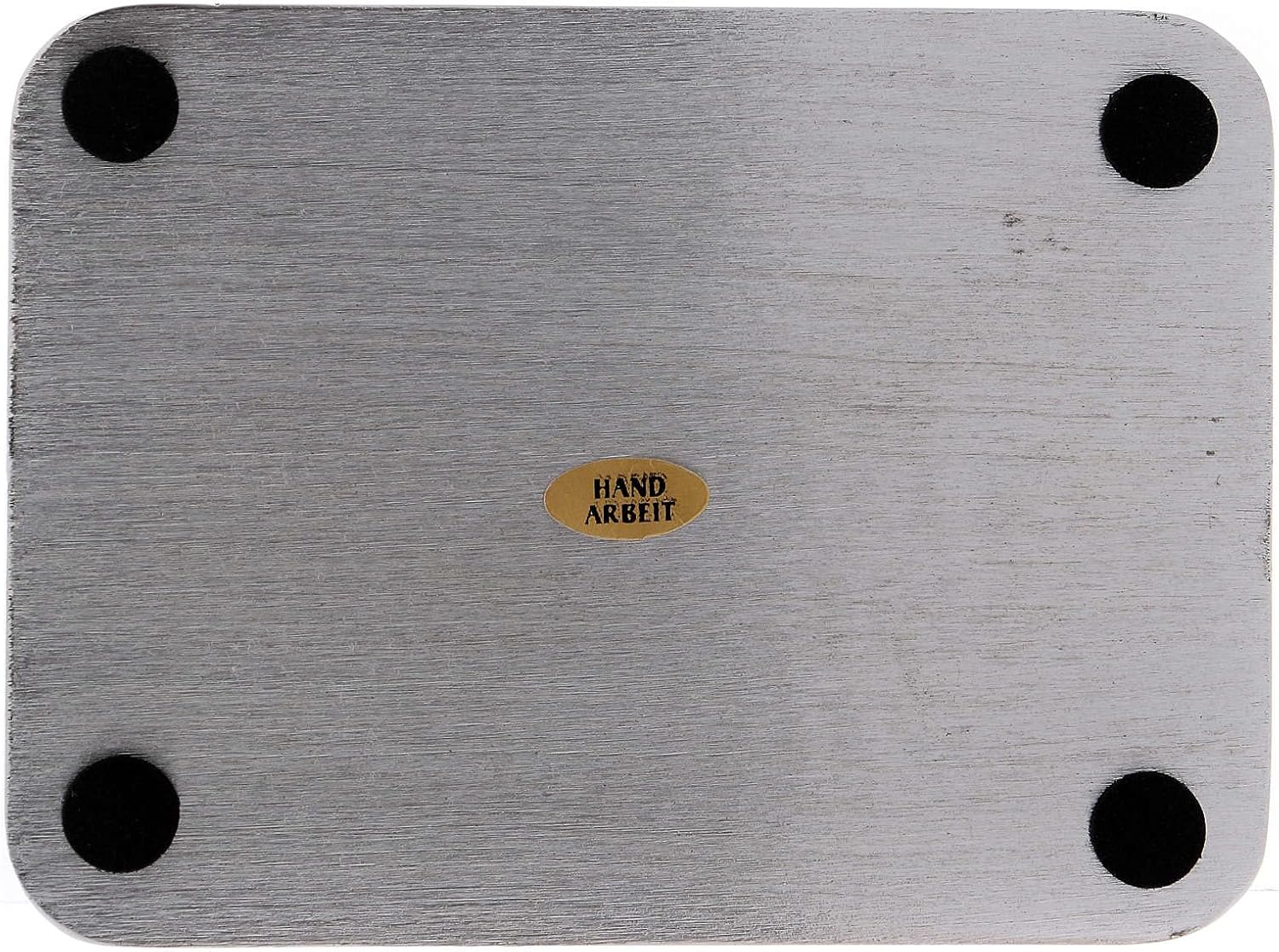 Rectangular Aluminum Candle Holder Plate 5 14x4 In