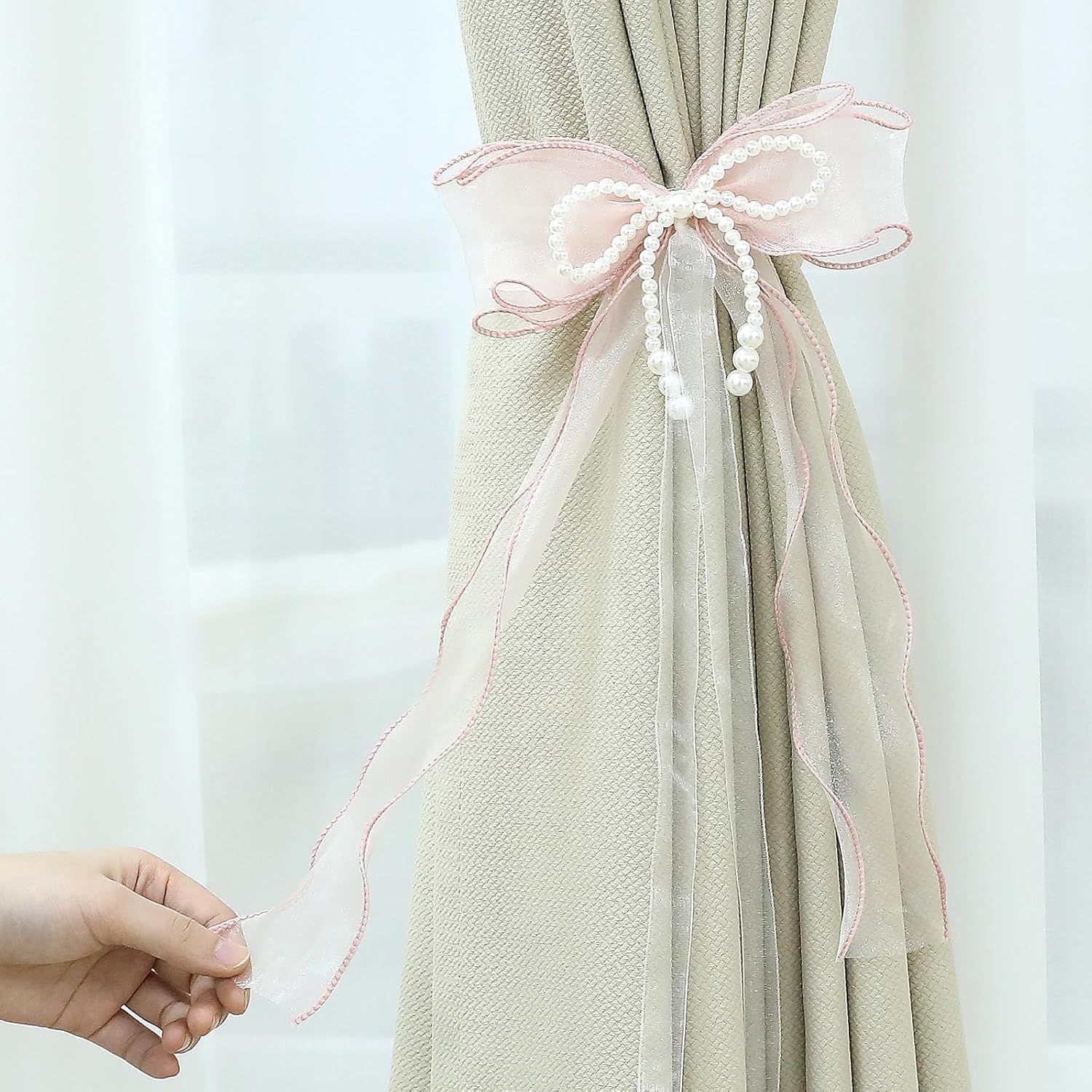 Pink Butterfly Curtain Tiebacks 2 PCS