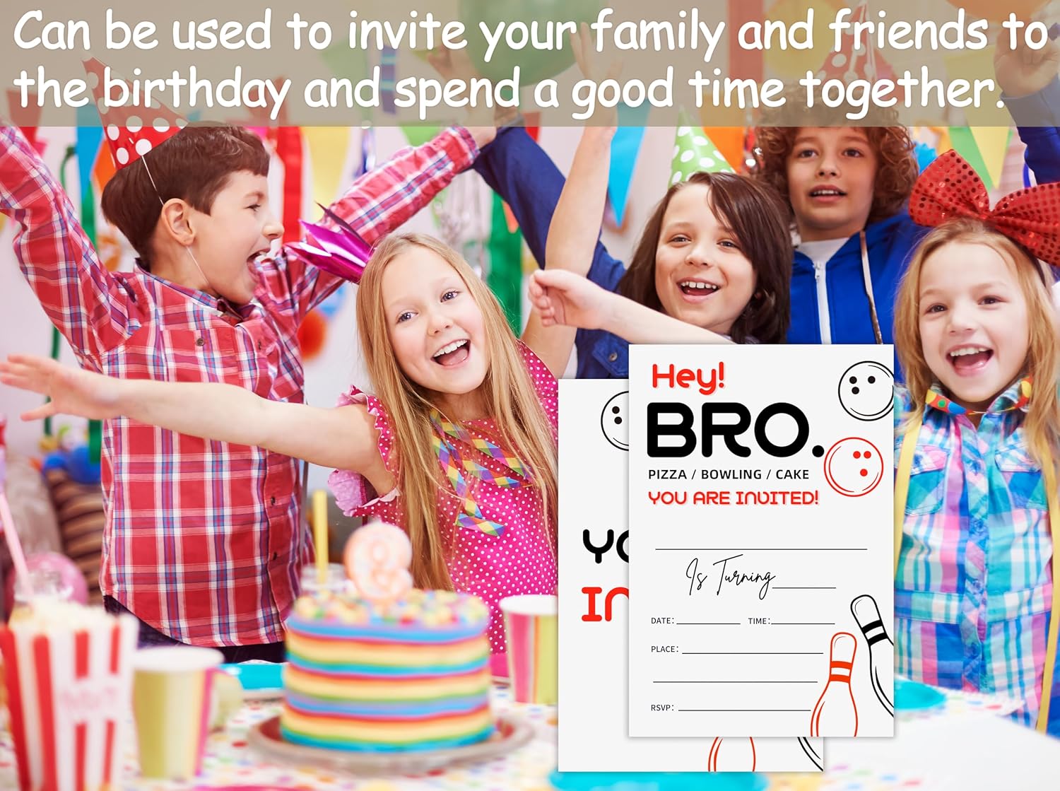 Bro Birthday Invitations with Envelopes