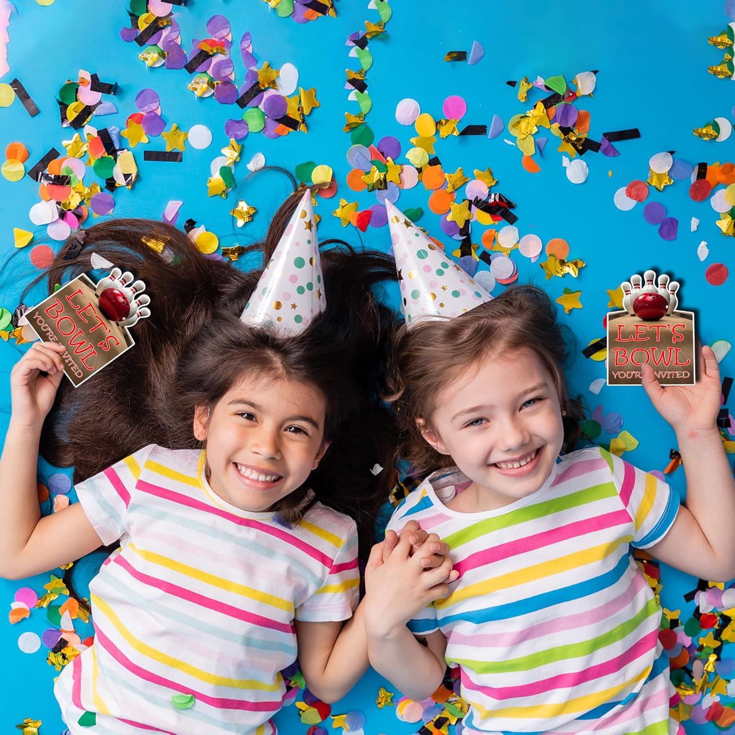 Bowling Party Invitations 20-Pack with Envelopes