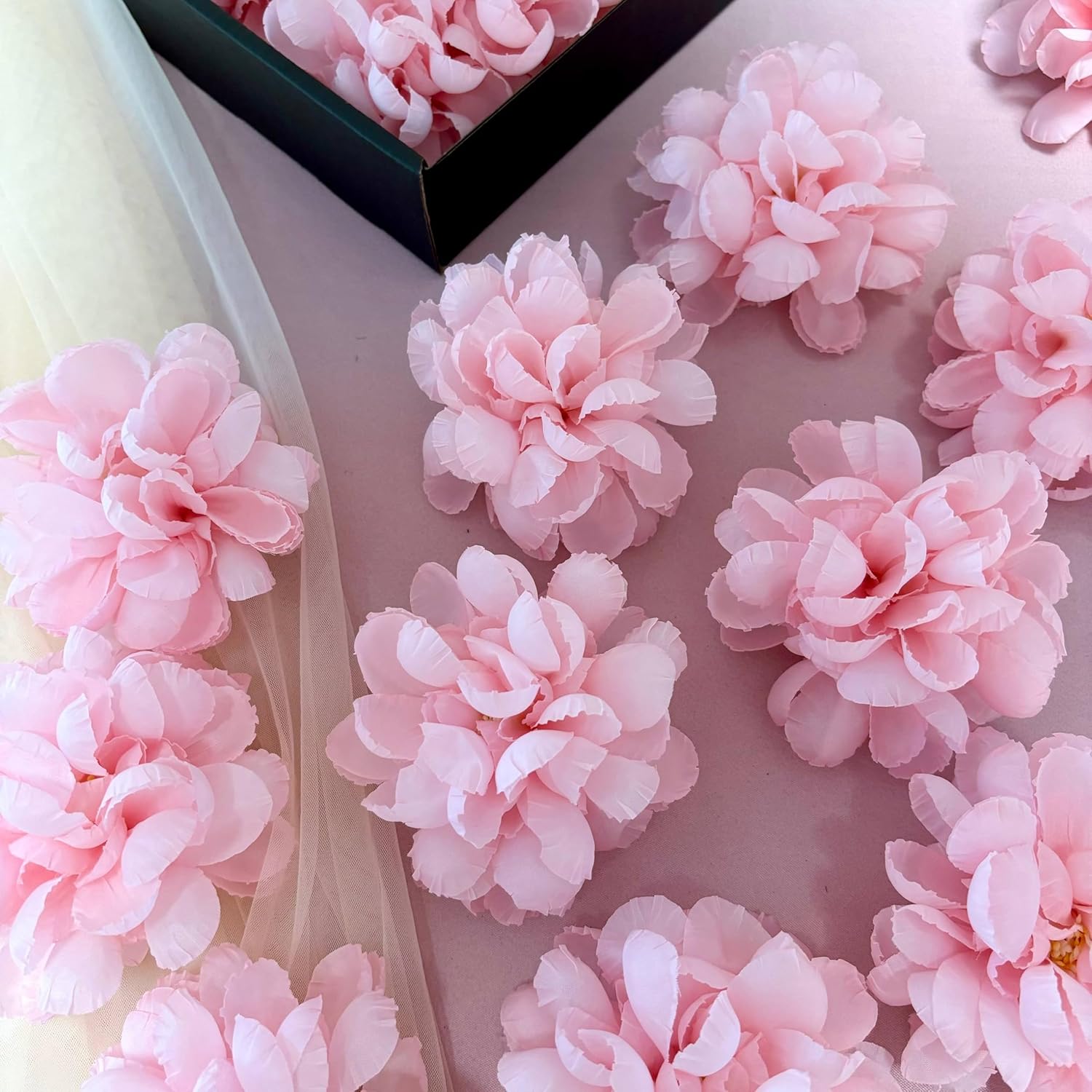 Floating Flowers for Floating Candle Centerpieces 12pcs Pink