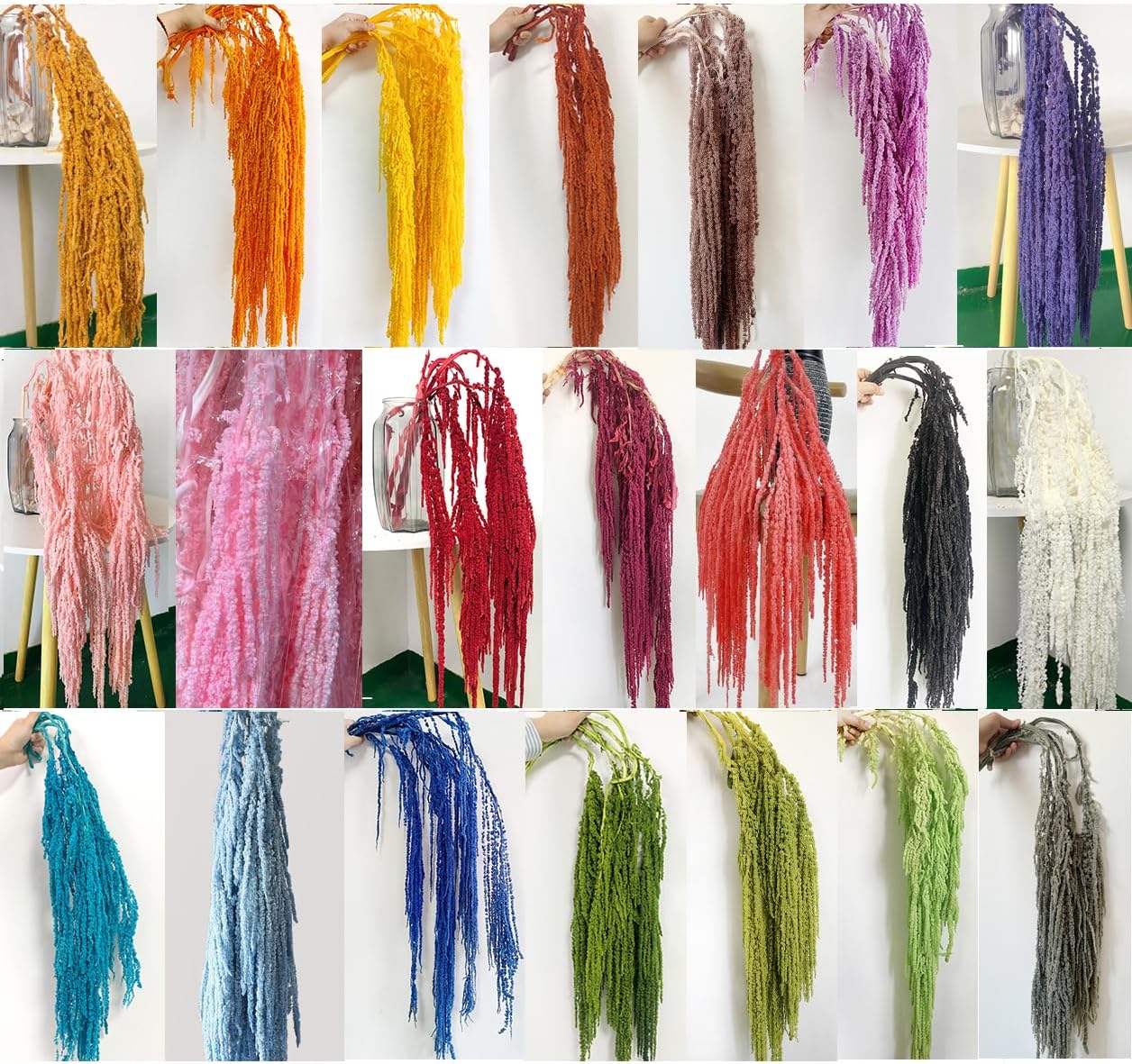 5 Piece Bleached Wisteria Hanging Vine for Wedding Decor