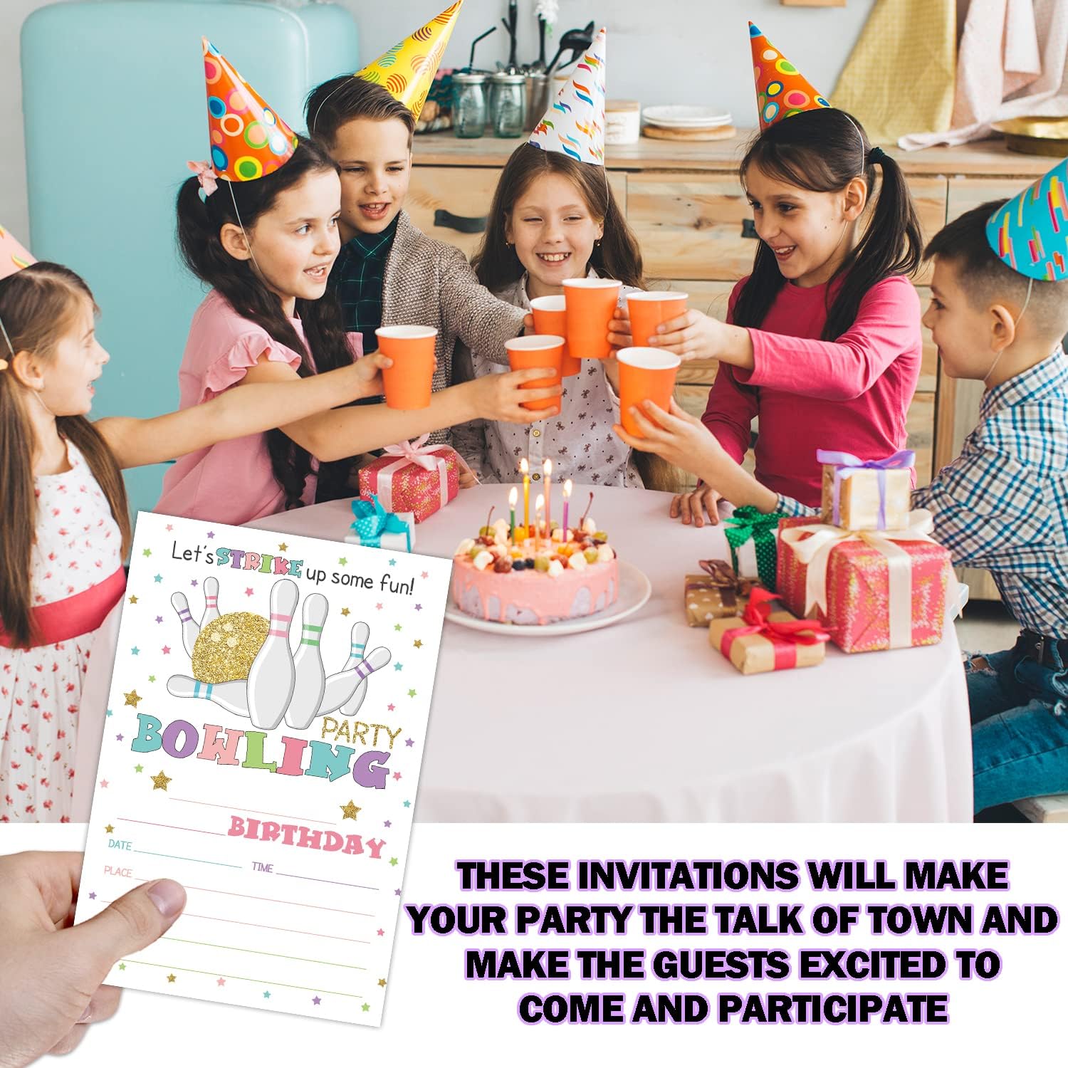 Strike Up Some Fun Bowling Party Invitations 20 Sets