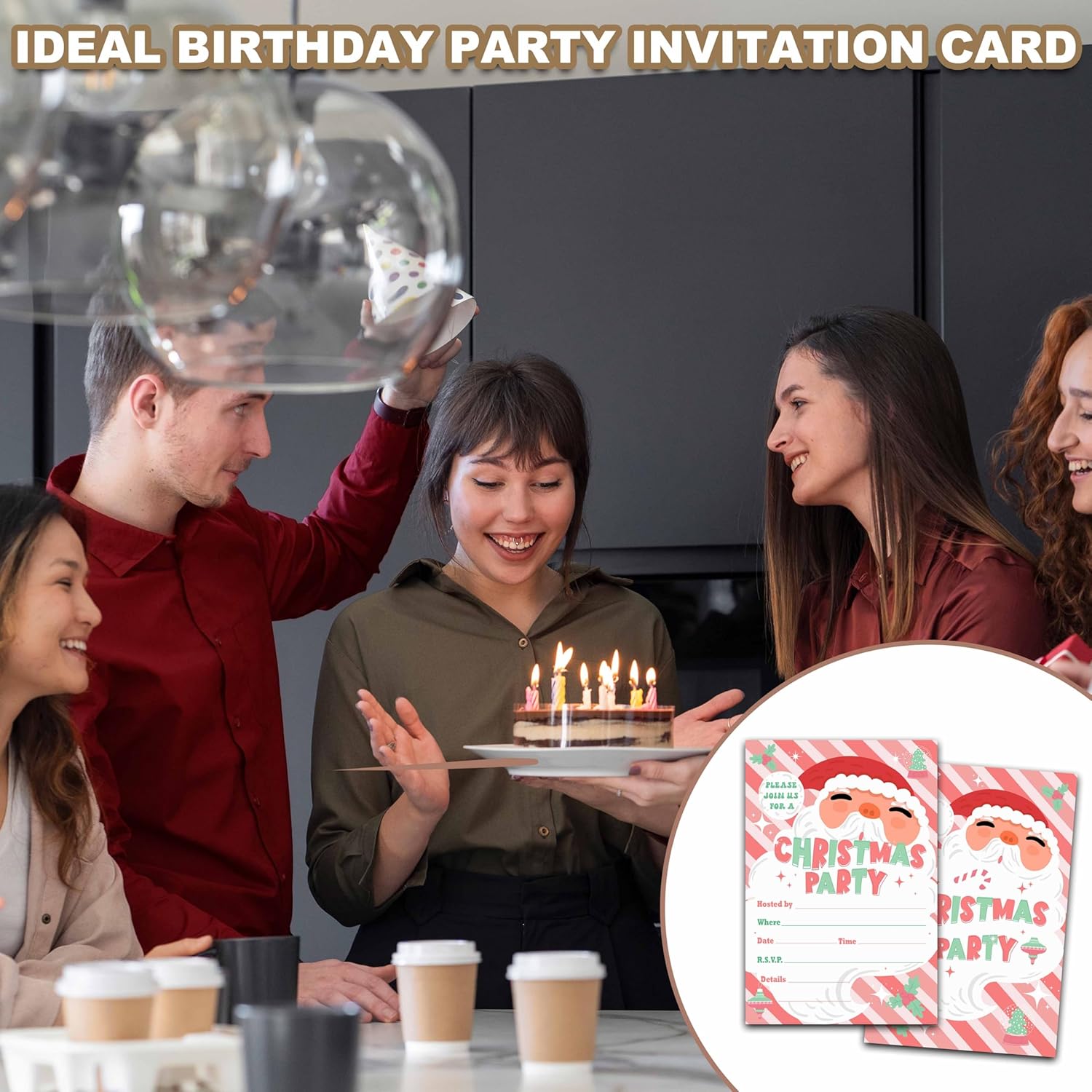 Christmas Party Invitations with Envelops