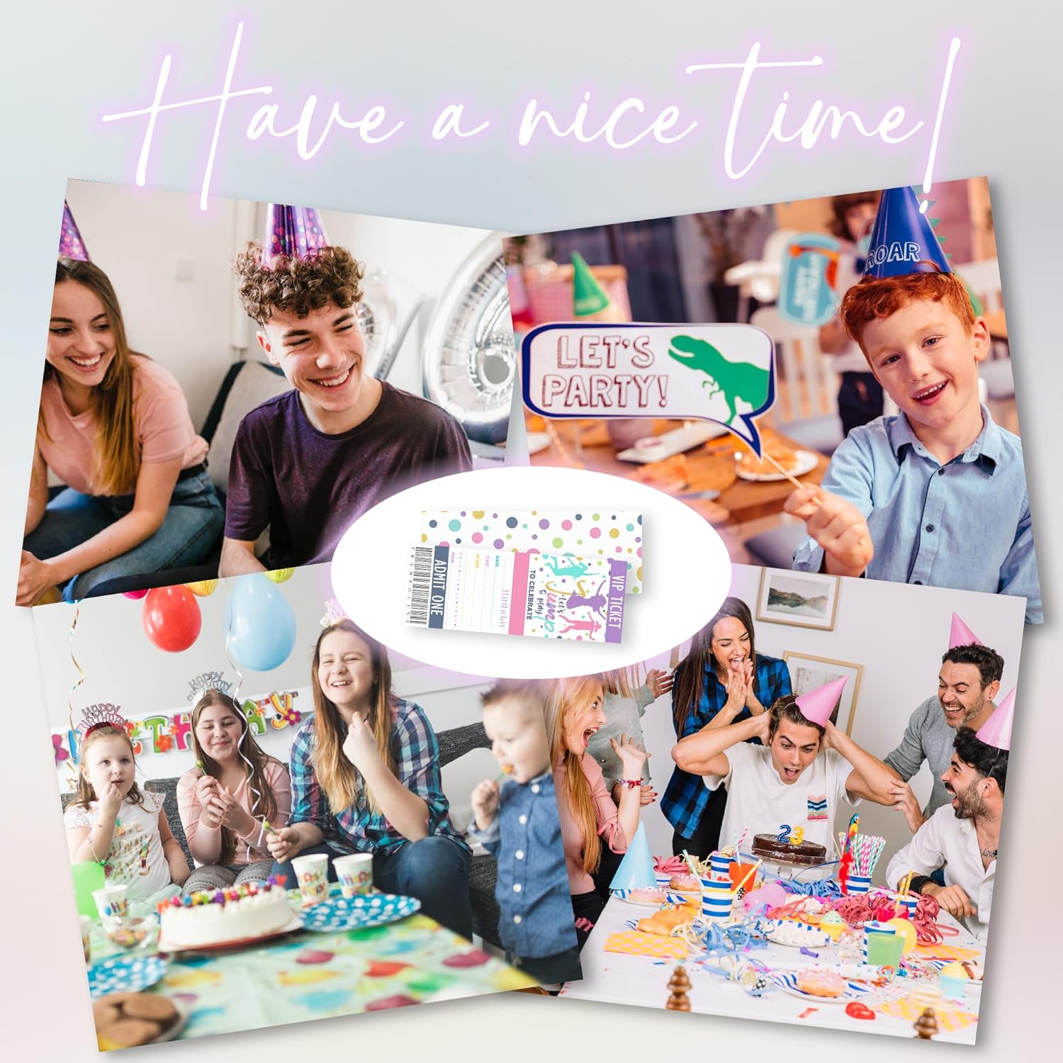 Lets Jump Play Birthday Invitations 20 Pcs