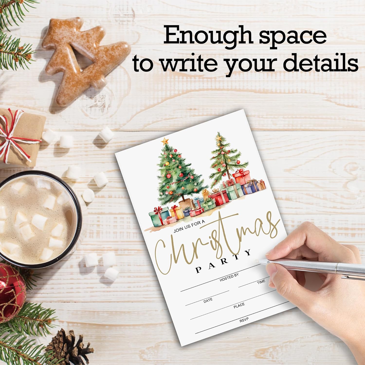 5 X 7 Christmas Party Invitations With Envelopes