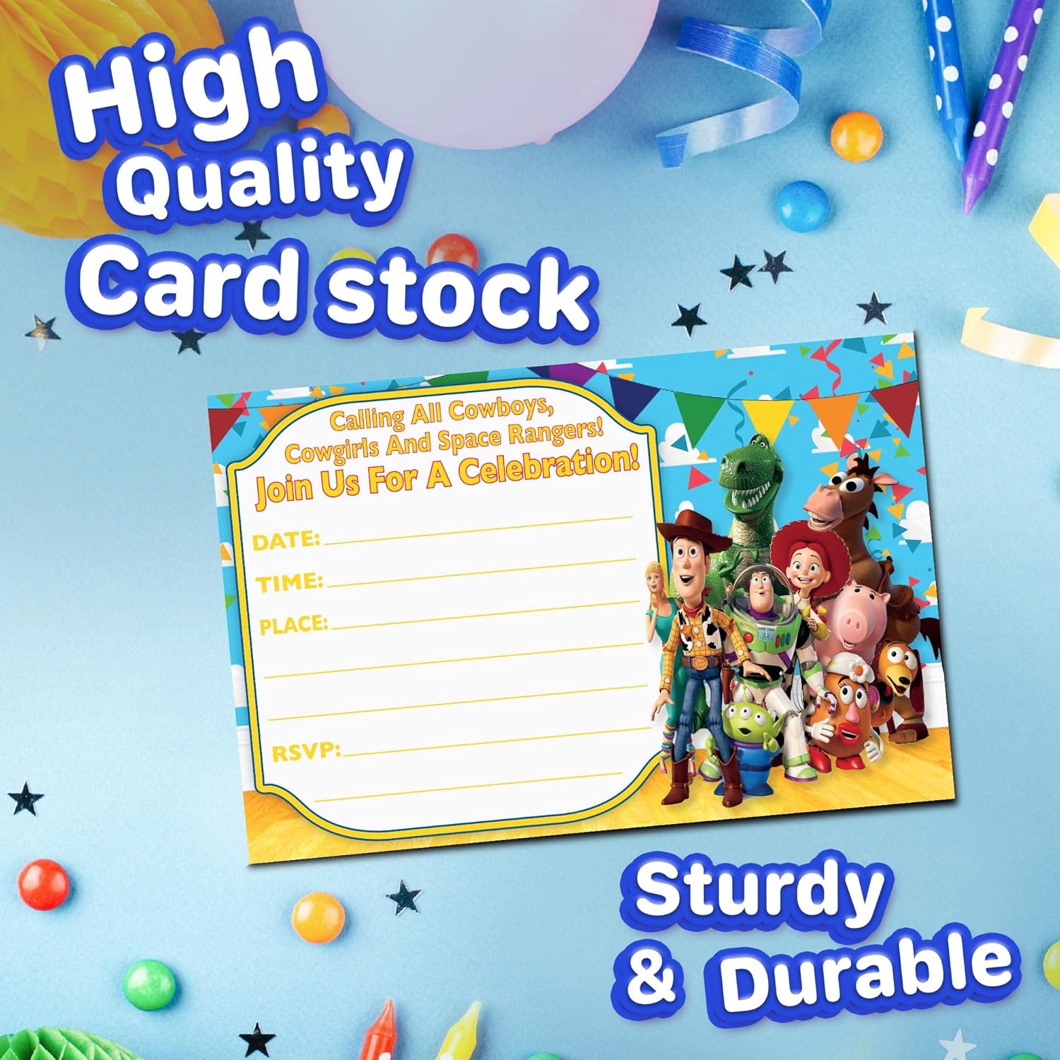 Set of 40 Classic Story Themed Birthday Invites