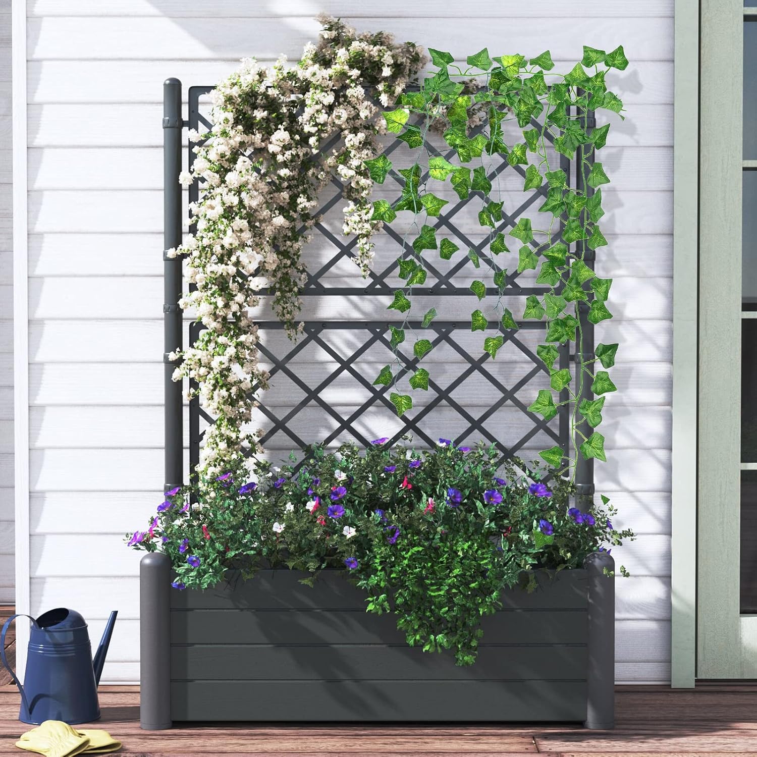 CQURE 12 Pack 84 Ft Artificial Ivy Garland