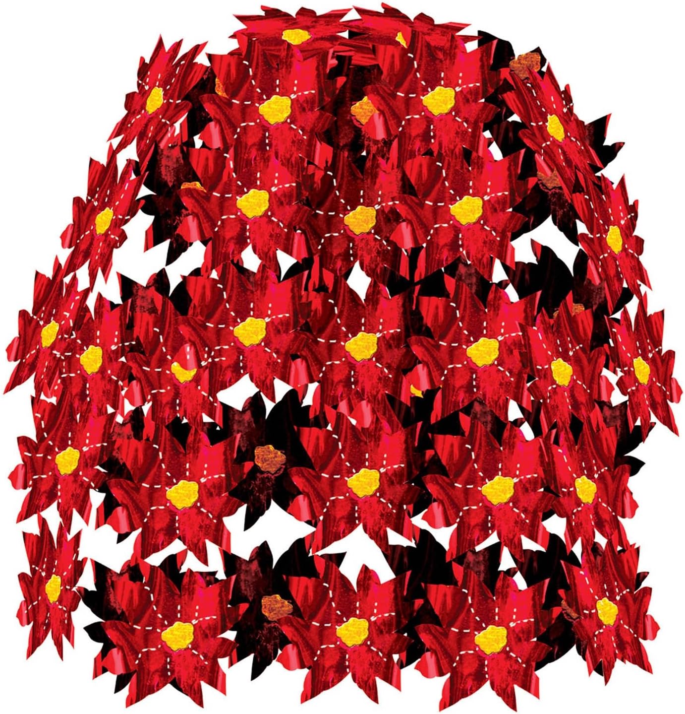 Beistle Poinsettia Cascade Centerpiece 1 Count