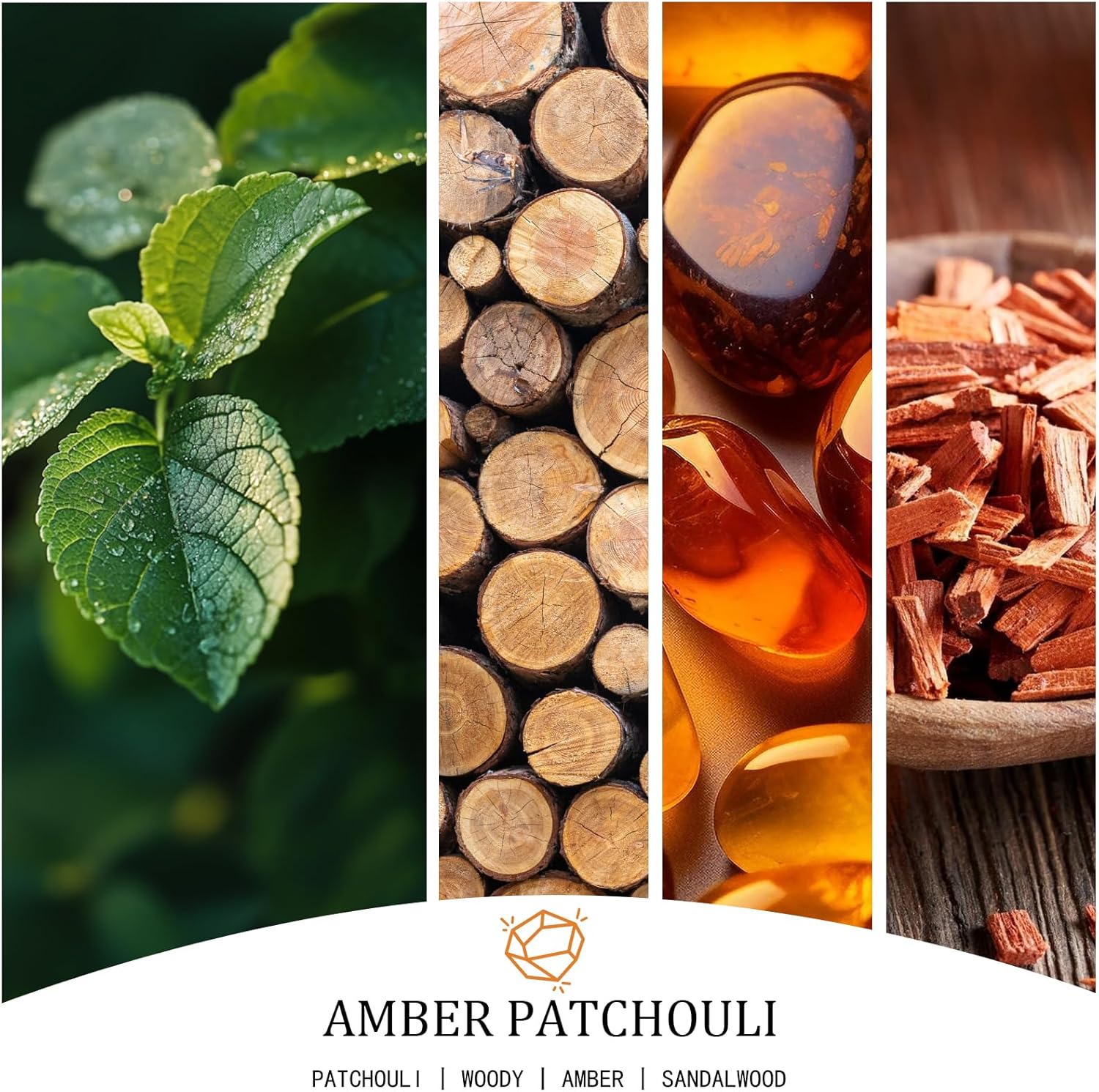 Amber Patchouli 30oz Soy Candle with 4 Wicks